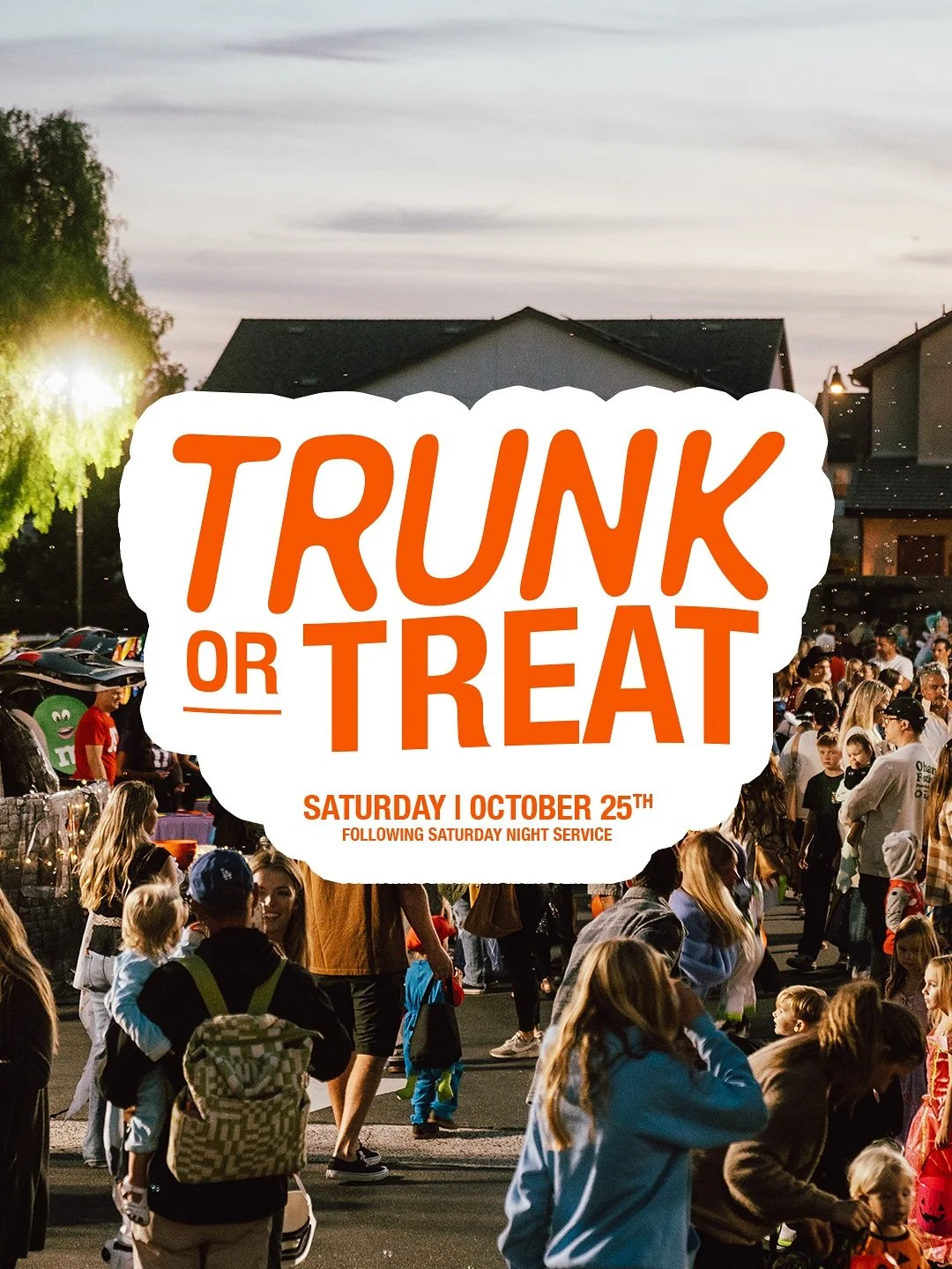 Harbor Points annual Trunk or Treat is happening TOMORROW NIGHT! 🍬🍫🥳
We can’t wait for a fun evening together following our Saturday night service! Join us as a family with your best costumes. Be sure to invite your friends too!
We can&rsq