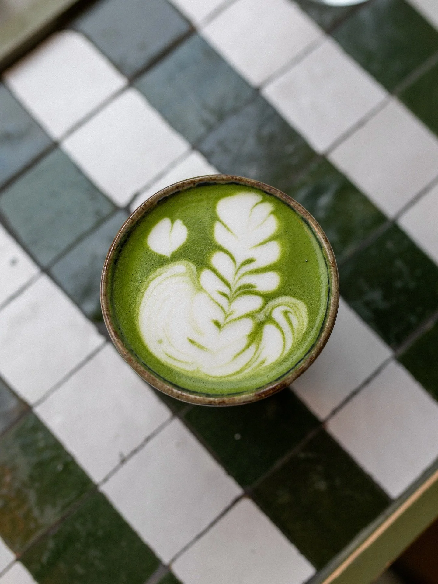 monday morning matcha, say that in a hurry 🍵