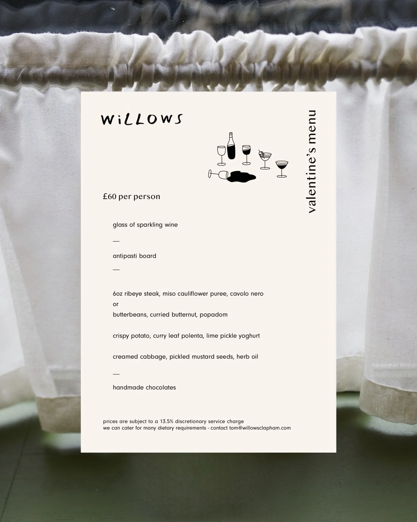 this one's for all the lovers out there... celebrate valentines day with us, bookings now open &hearts;️