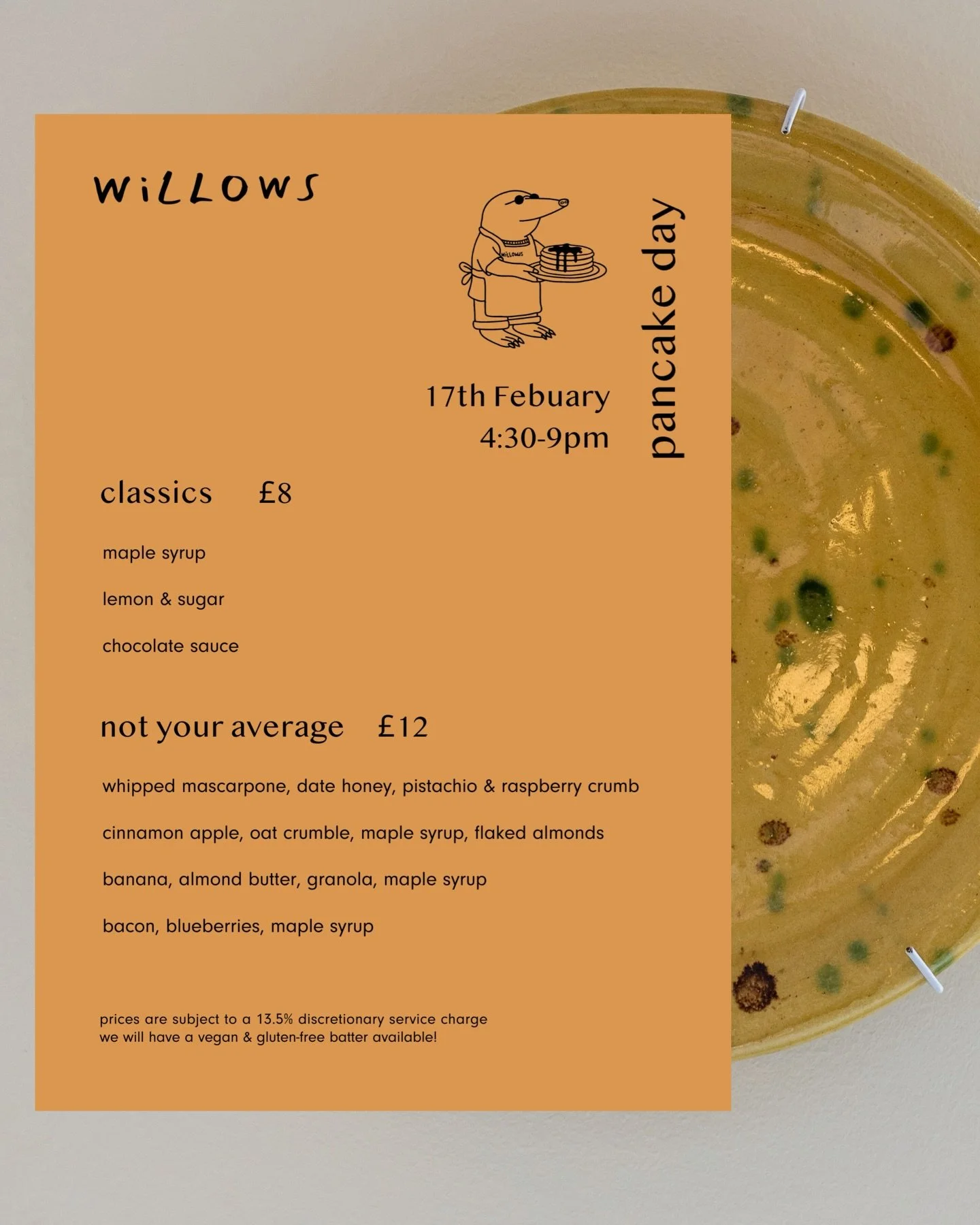 is there a better day? pancake day bookings filling up - link in stories and our website 🥞