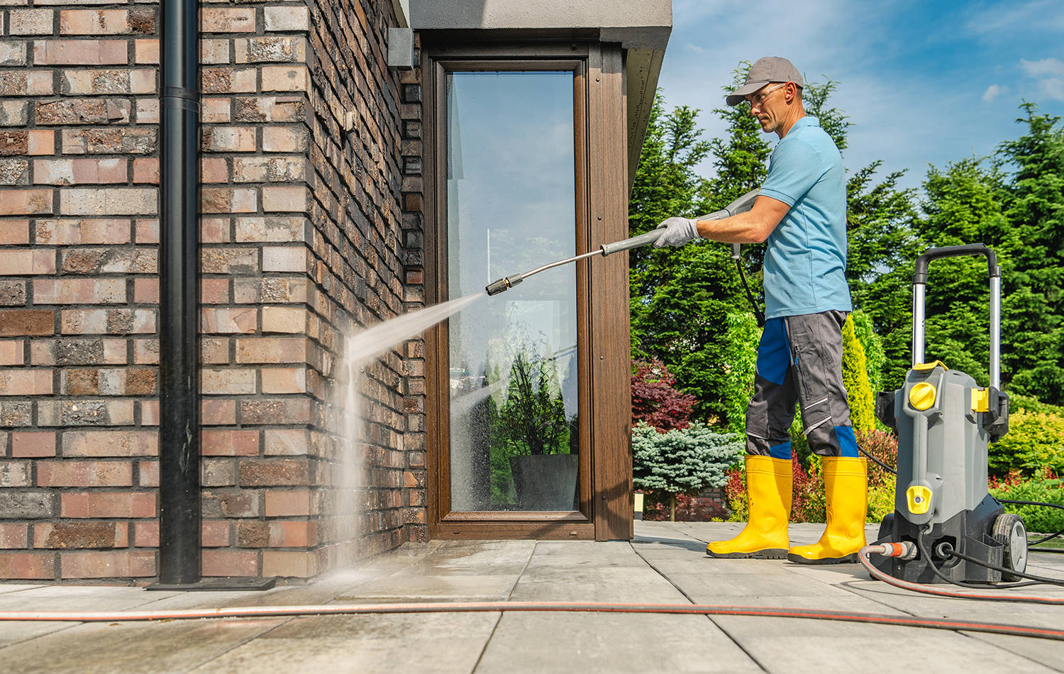 Pressure Washing a Home
