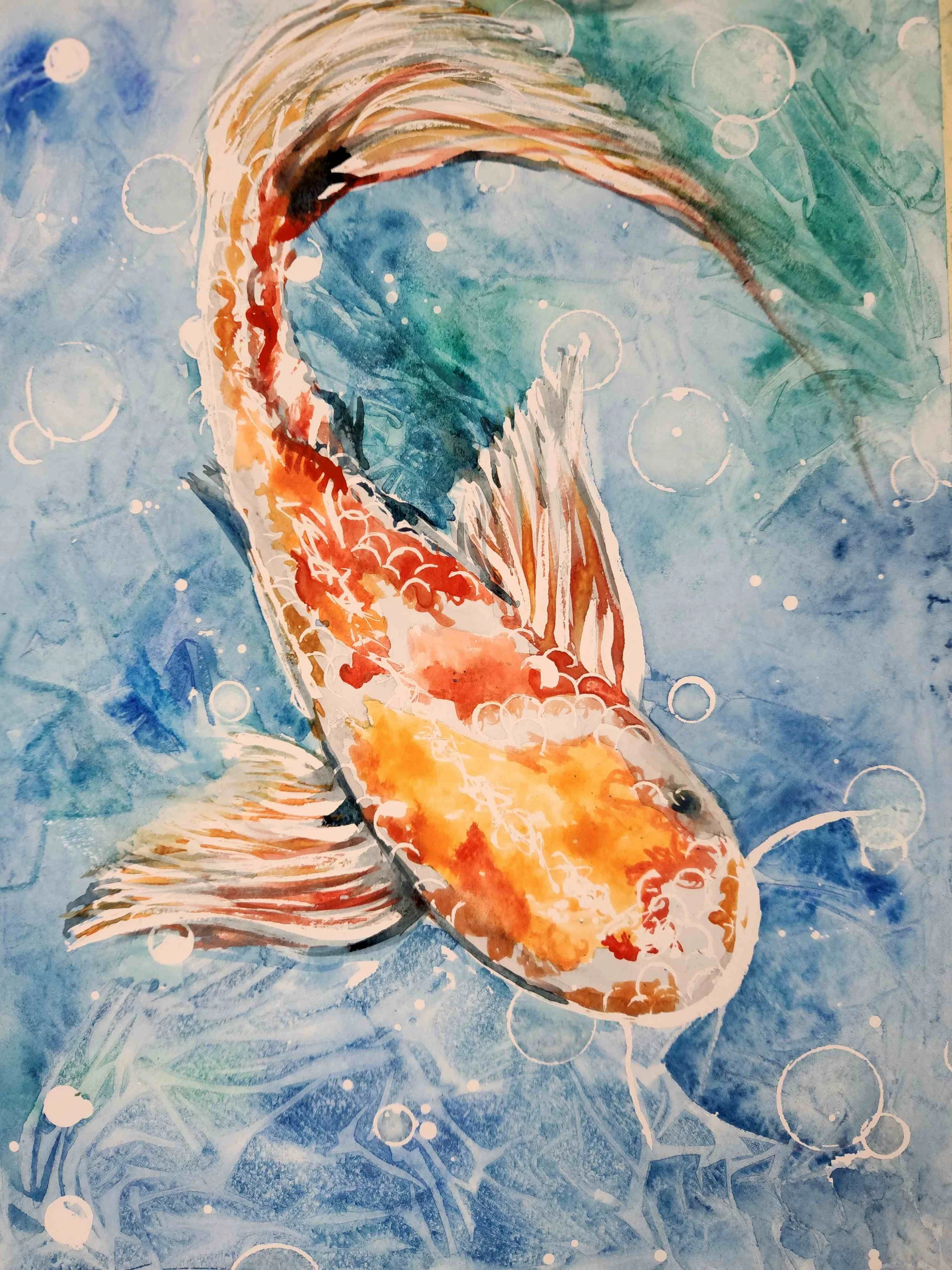 paint and sip watercolor project at the art house st augustine