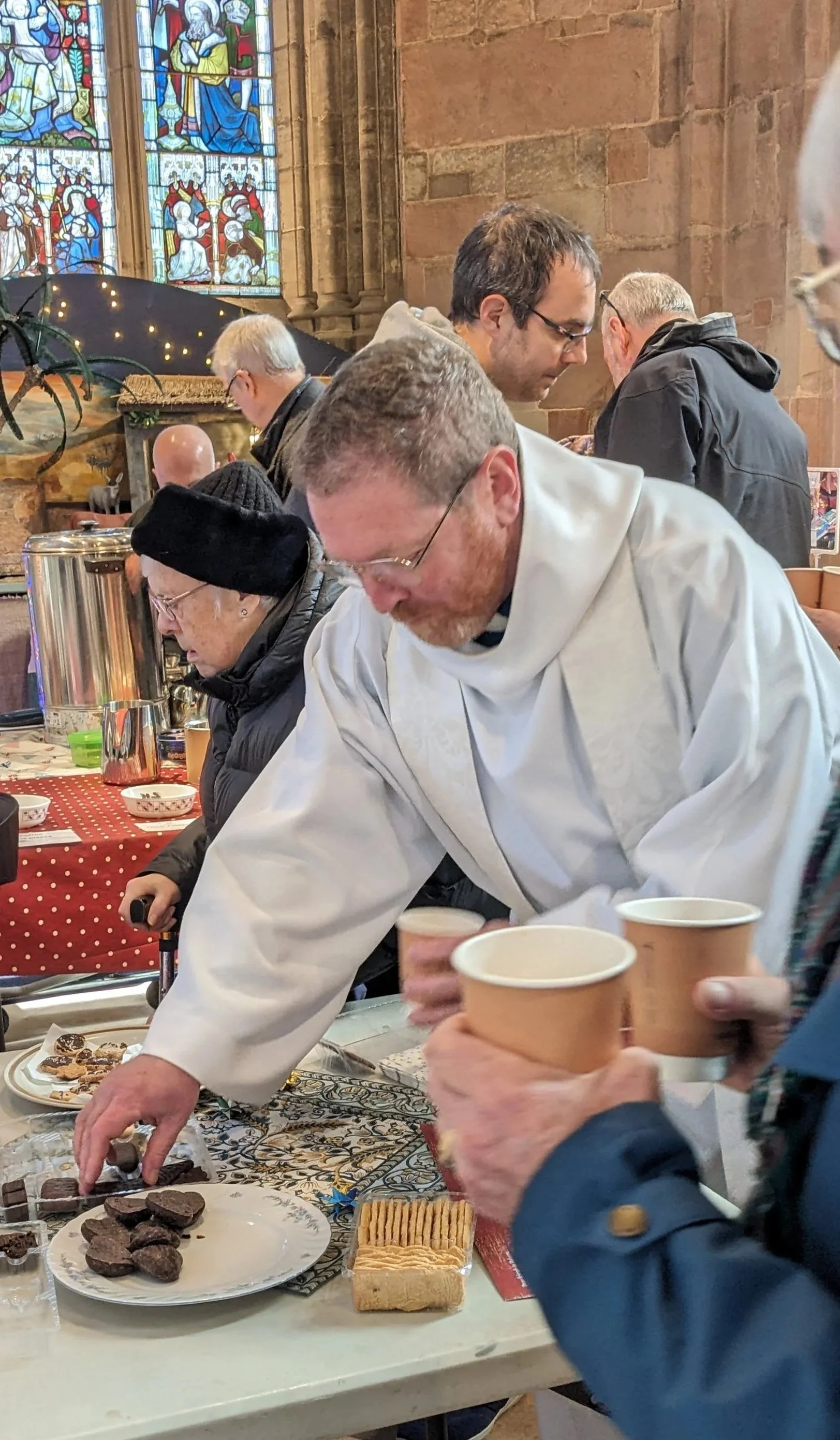 Great Malvern priory coffee time