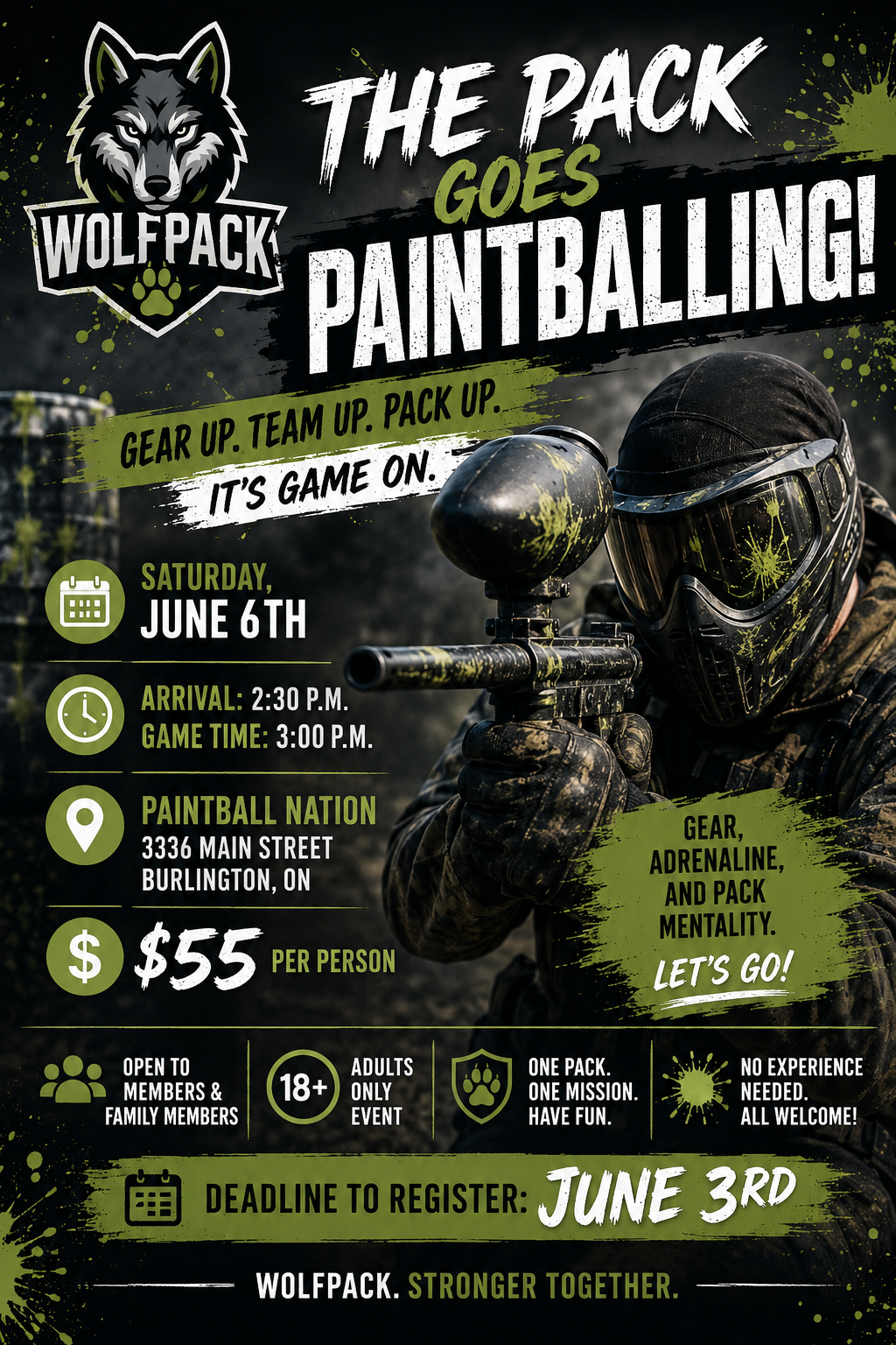 SOCIAL: The Pack Goes Paintballing (June 6th, 2026)