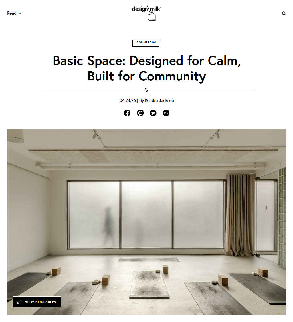Basic Space featured in Design Milk