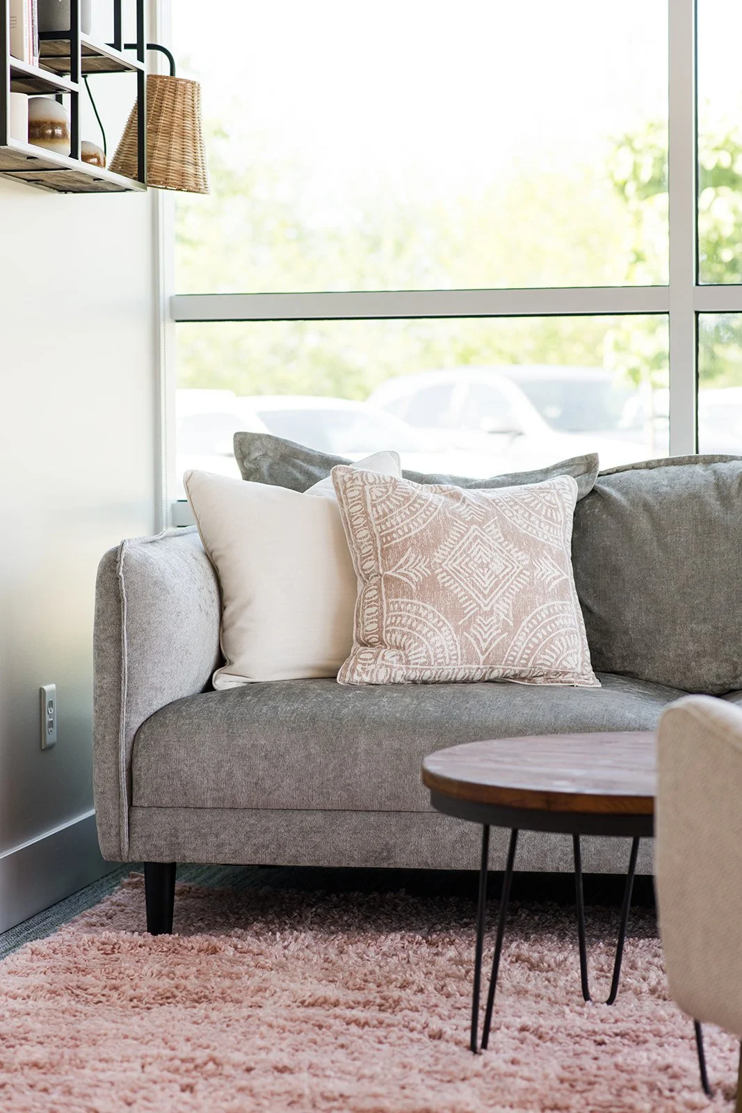 Couch for client to use while accessing EMDR services