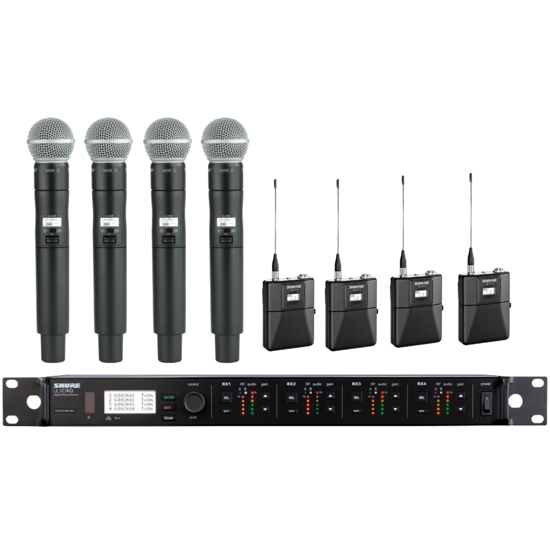 ULX-D Quad Kit