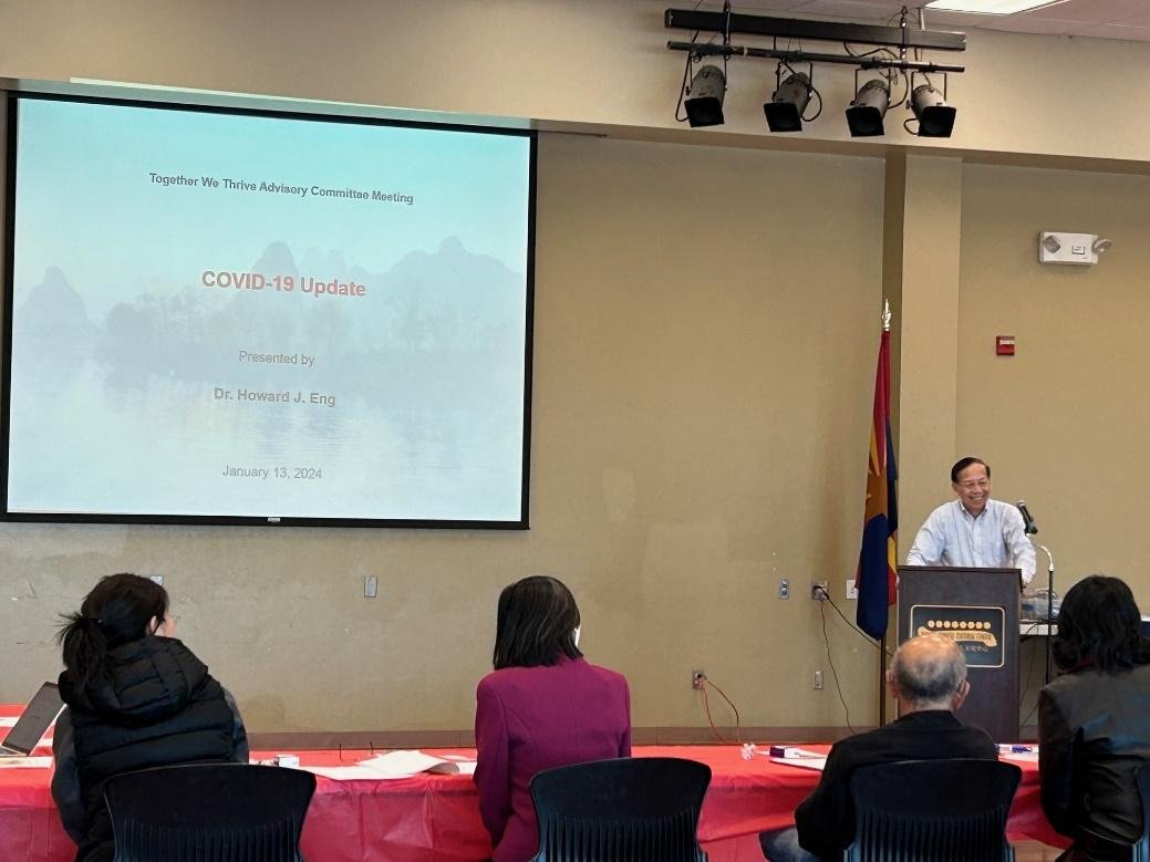 Dr. Howard Eng provided an COVID-19 Update and gave the final  Together We Thrive Project report. 