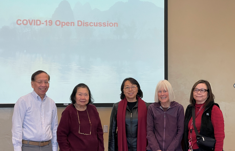 Together We Thrive Project team (left to right) Dr. Howard Eng, Dorothy Lew, Dr. Zhao Chen, Robin Blackwood, and Susan Chan.