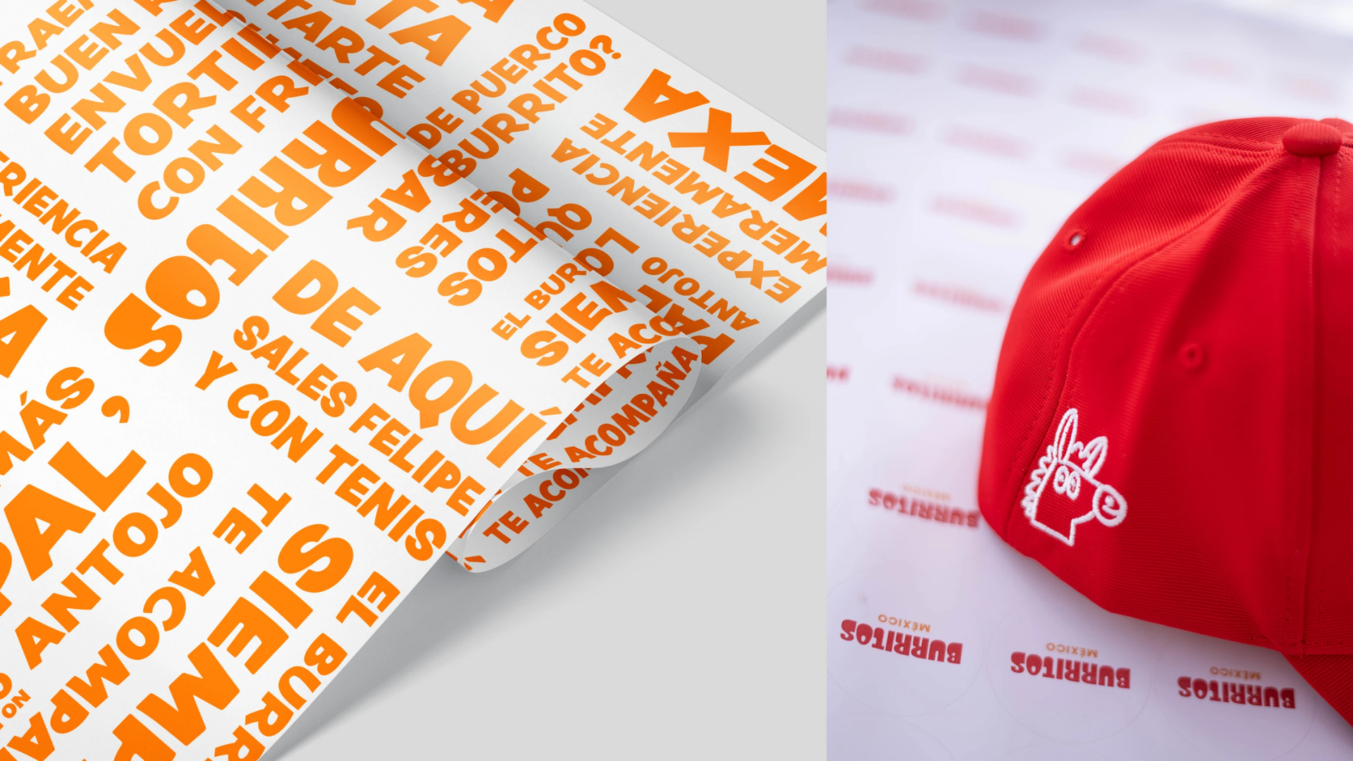 Burritos México wrappers, uniforms and applications