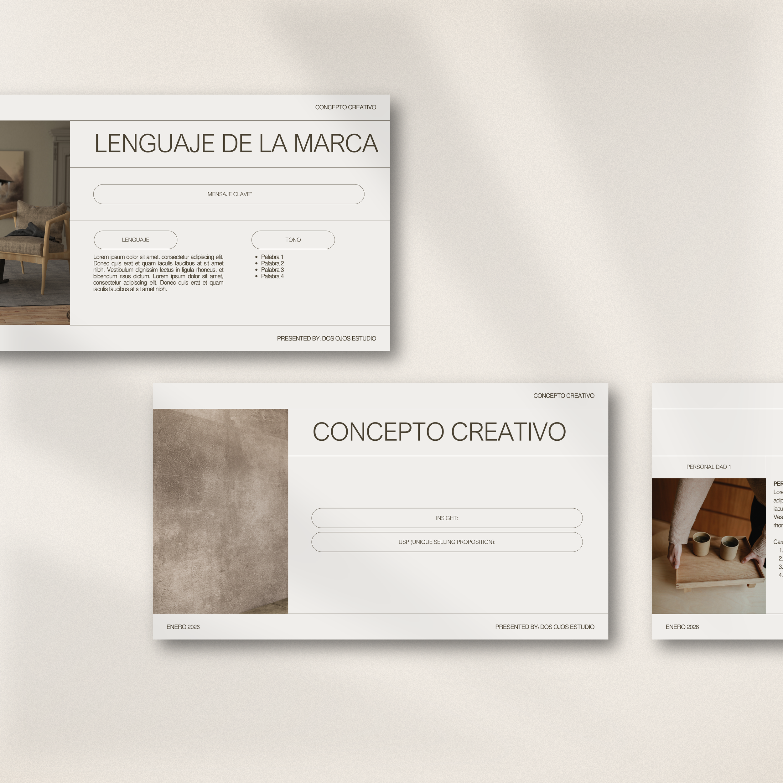 Template Canva 23 slides para presentación de marca