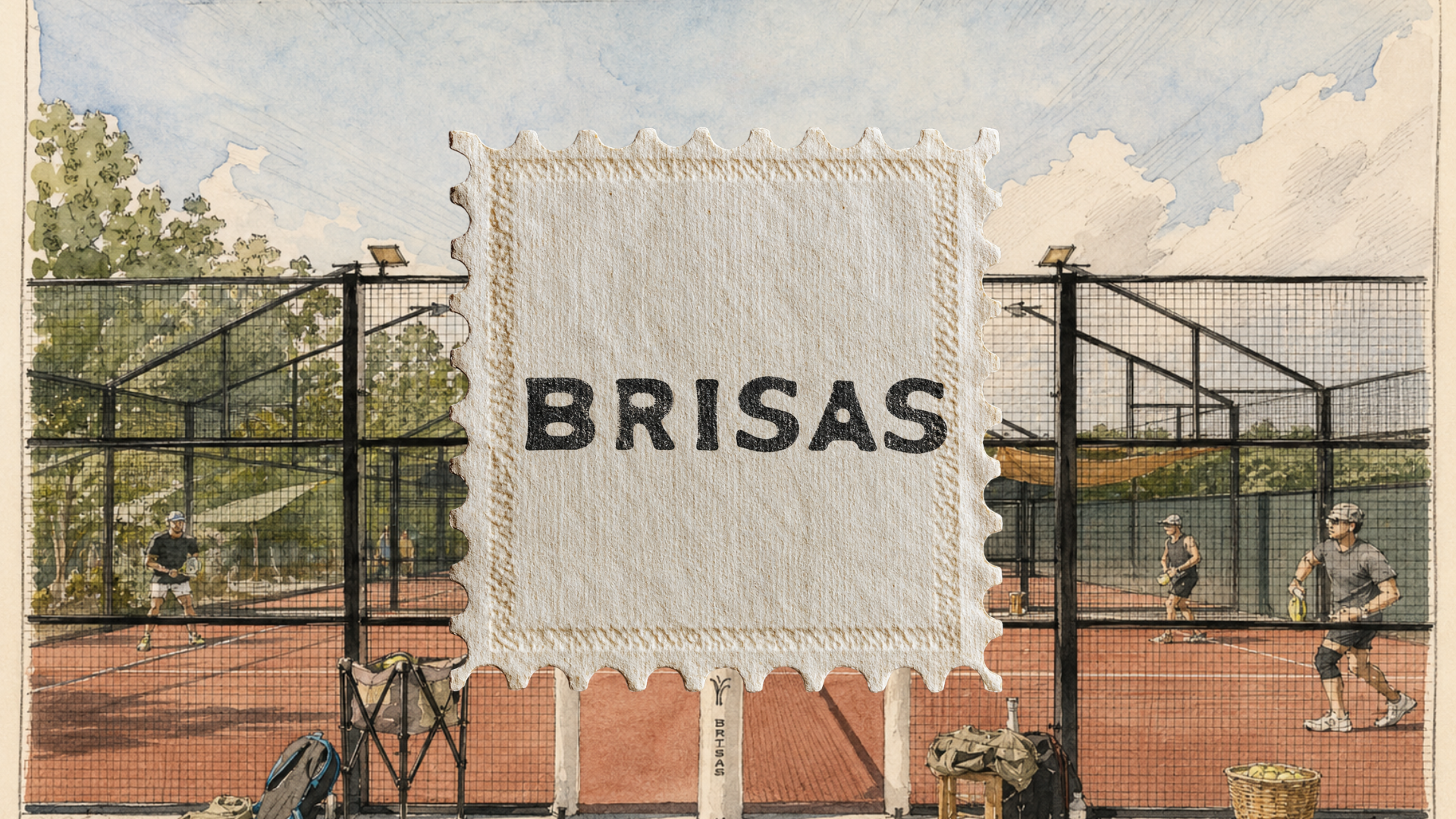 Brisas Padel full brand identity system overview