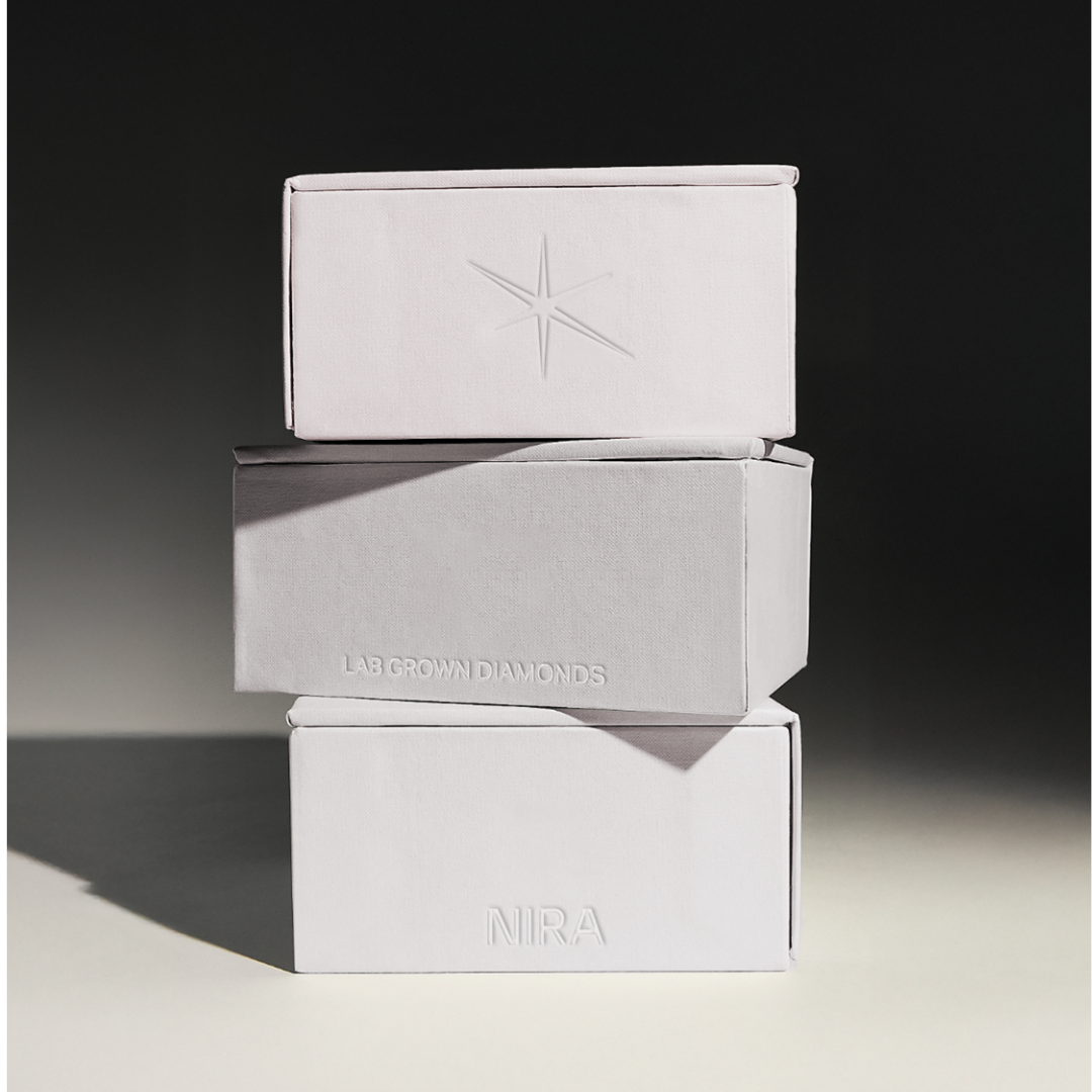 Nira Diamonds brand pattern and metallic texture