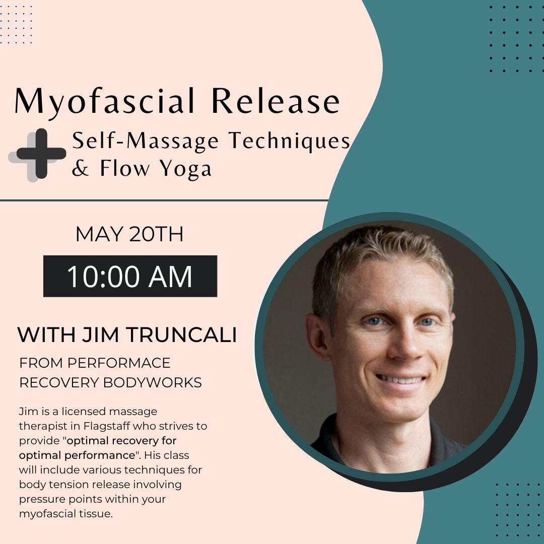 We have an amazing workshop next Saturday, from 10-11:30 am. Myofascial release therapy is a gentle self-massage that helps to release tightness and pain in your muscles and tissue. It's also a fun and relaxing way to get rid of that stress from your