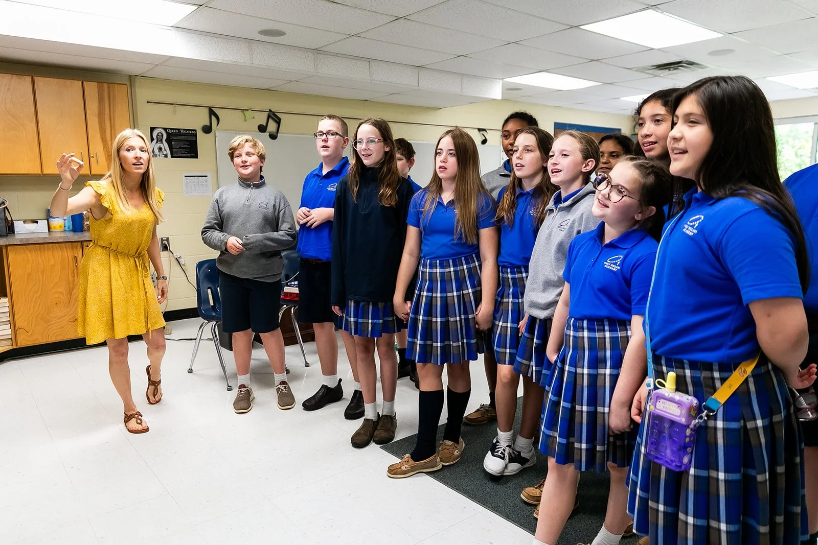 Catholic school choir