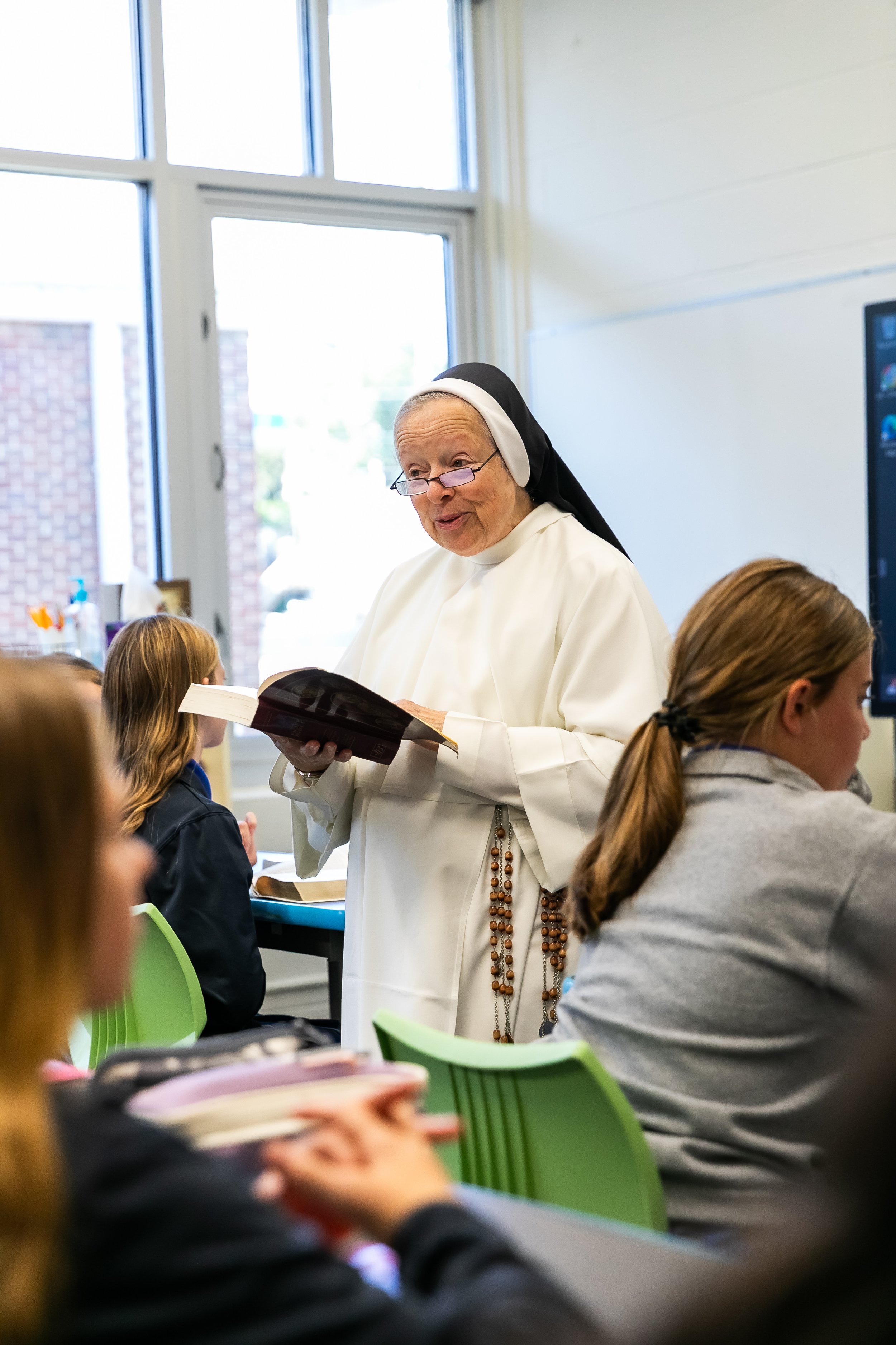 Holy Rosary Academy Students at Mass