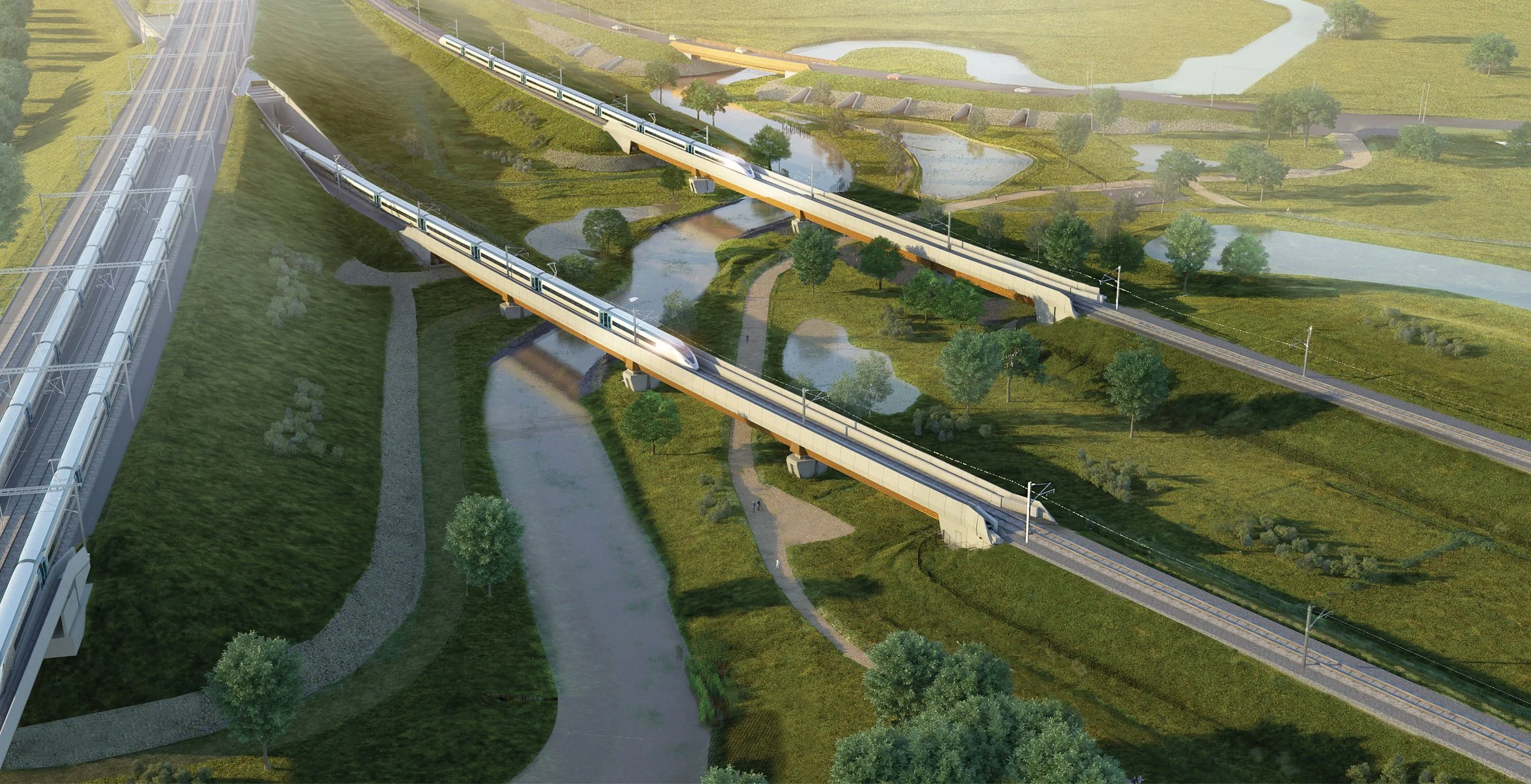 HS2 triangular junction at Coleshill