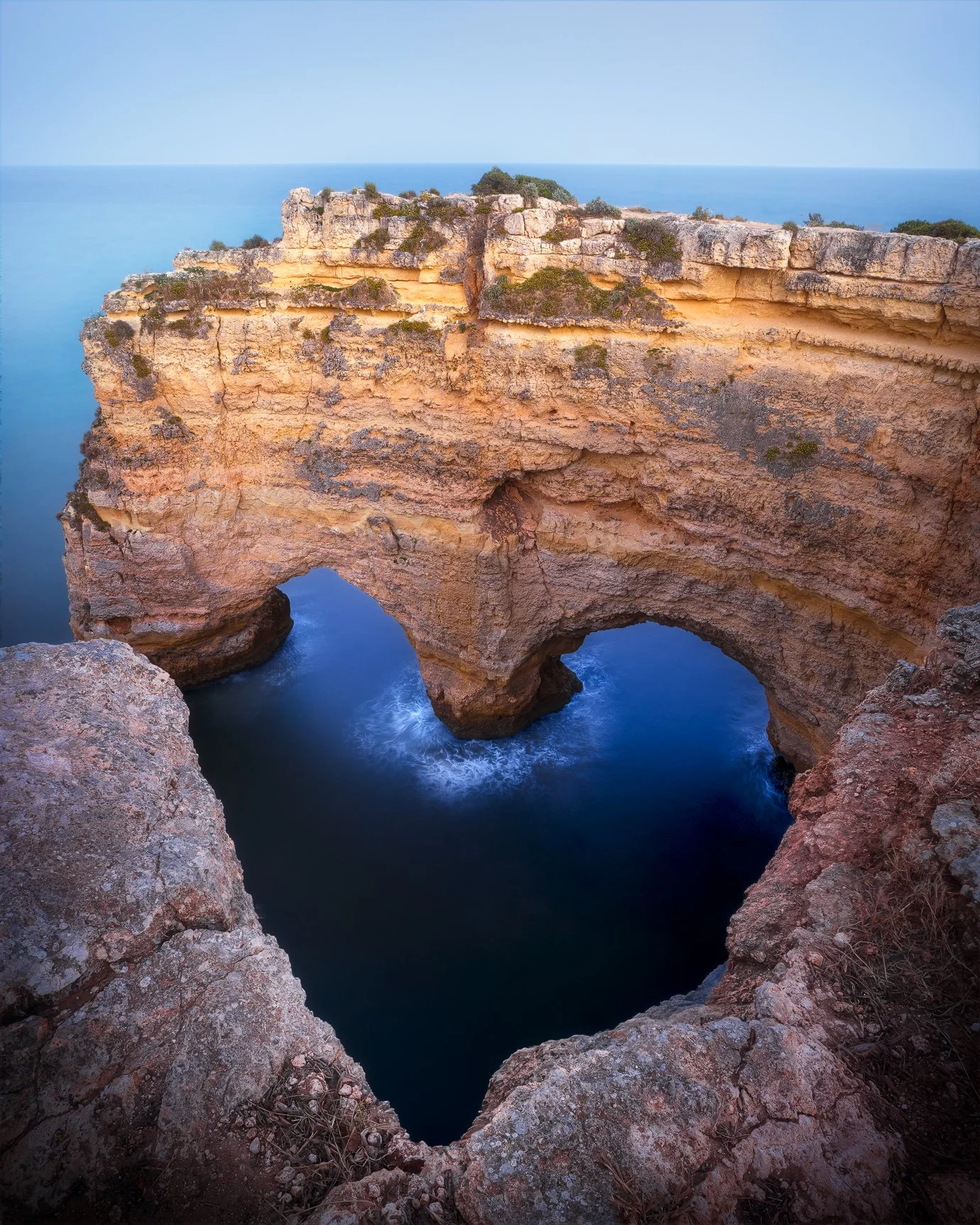 I didn't have nearly enough time to explore this incredible place, but sometimes one moment is all it takes. 

Hidden among the dramatic cliffs, the sea has carved a perfect heart into the landscape, a beautiful reminder of why this is known as The H