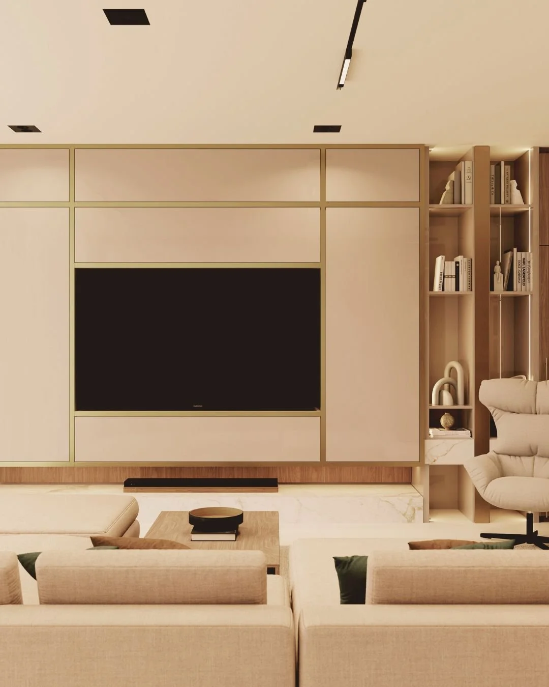 NAPPALI

A cs&ouml;m&ouml;ri h&aacute;z nappalij&aacute;b&oacute;l pazar kil&aacute;t&aacute;s ny&iacute;lik az eg&eacute;sz v&aacute;rosra. Az egybef&uuml;ggő &uuml;vegfel&uuml;letek, a m&eacute;diafal &eacute;s a polcrendszer pedig l&aacute;tv&aacu