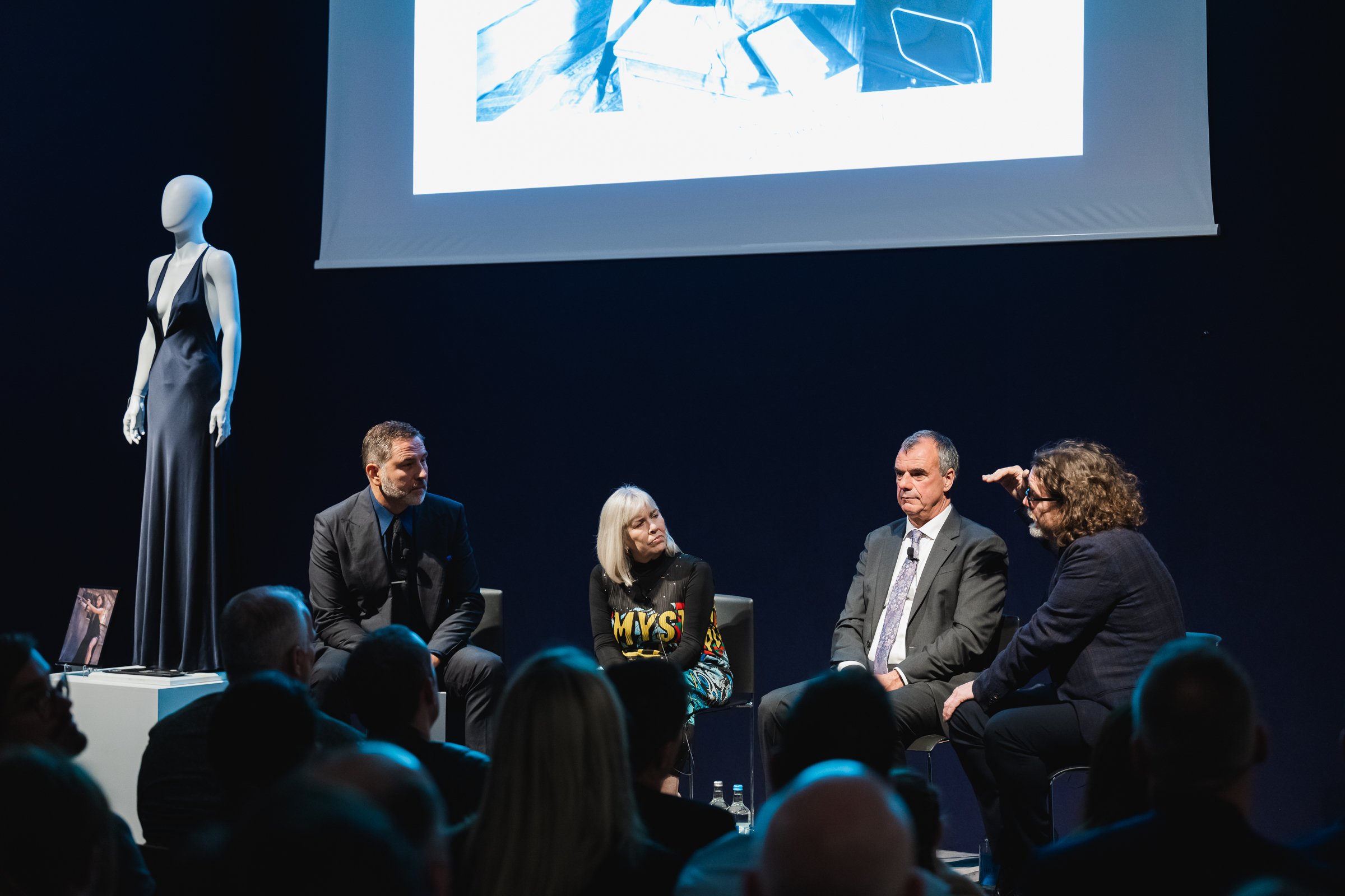 Panel Discussion hosted by David Walliams, with EON Archive Director Meg Simmonds, Special Effects Supervisor Chris Corbould OBE and Associate Costume Designer Michael Mooney