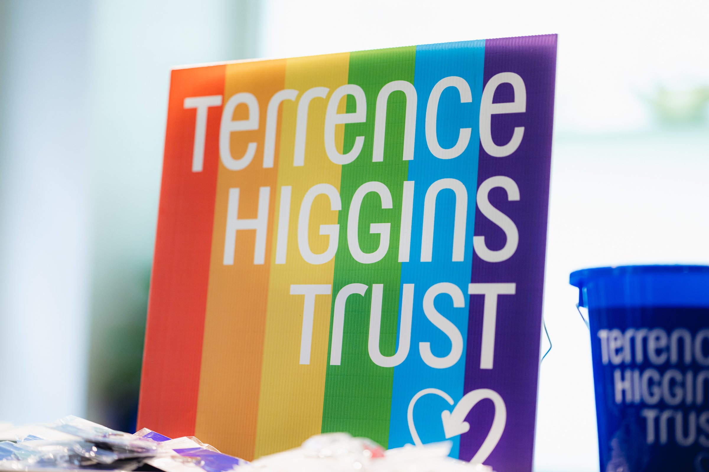 Terrence Higgins Trust fundraising area
