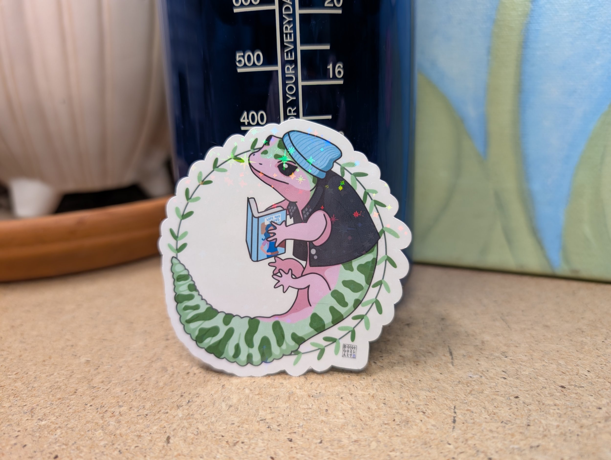 “Book lizard” Sticker