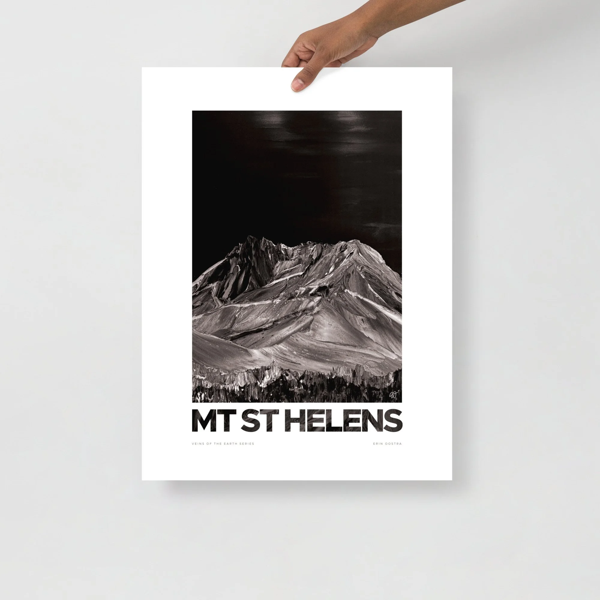 Veins of the Earth: Mt. St. Helens Poster — ERIN OOSTRA