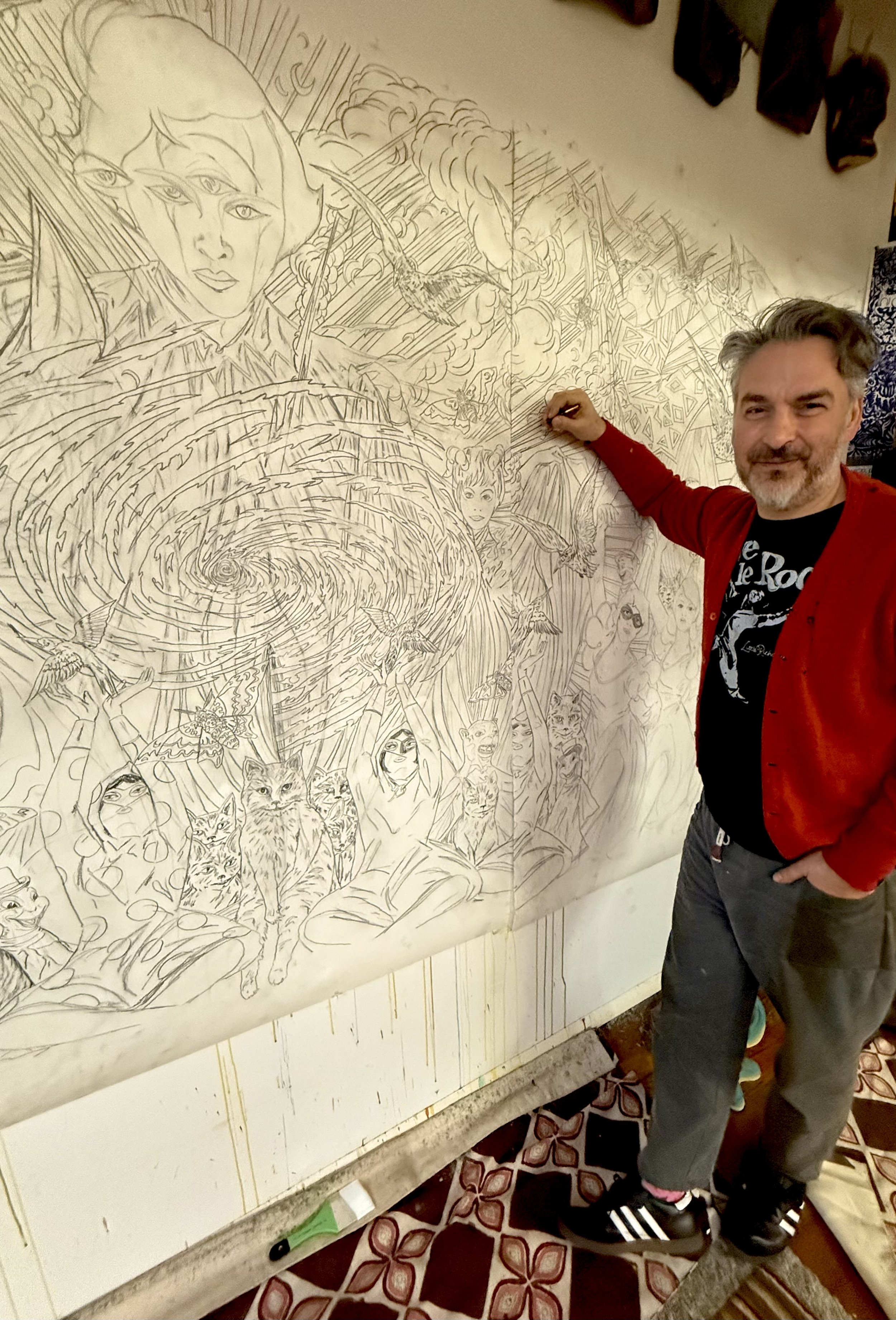 MARCEL DZAMA’S ART IS A MMESSAGE AGAINST CLIMATE CHANGE 