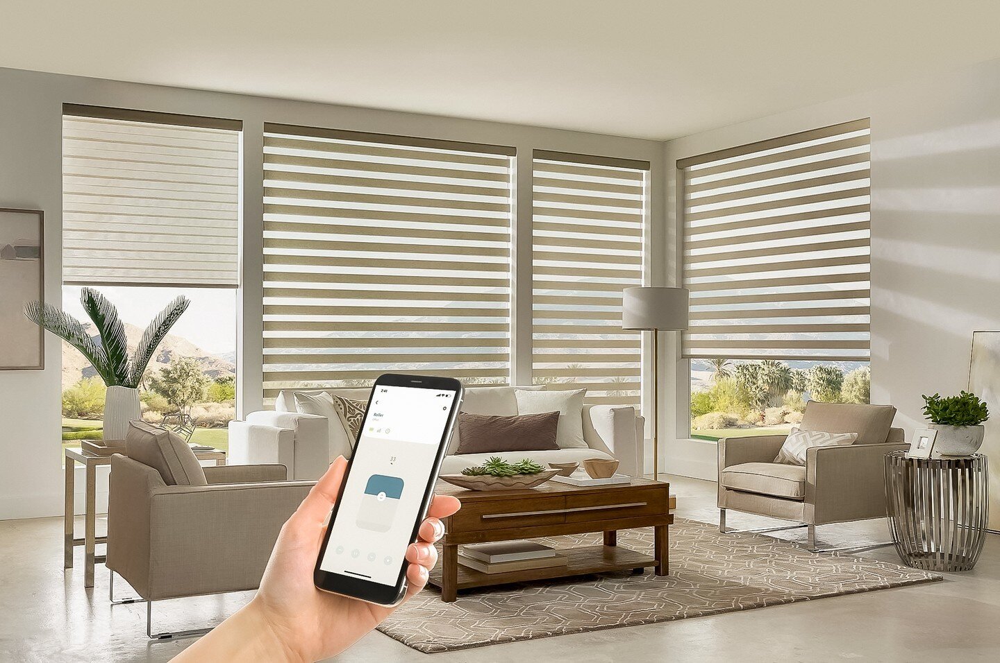 Interested in automatic shades? They can be hardwired in or wireless, allowing you to choose what fits your budget and home best. Have you ever experienced the simplicity of automatic shades?

#shadesshuttersandmore #rollershades #woodshutters #woodb