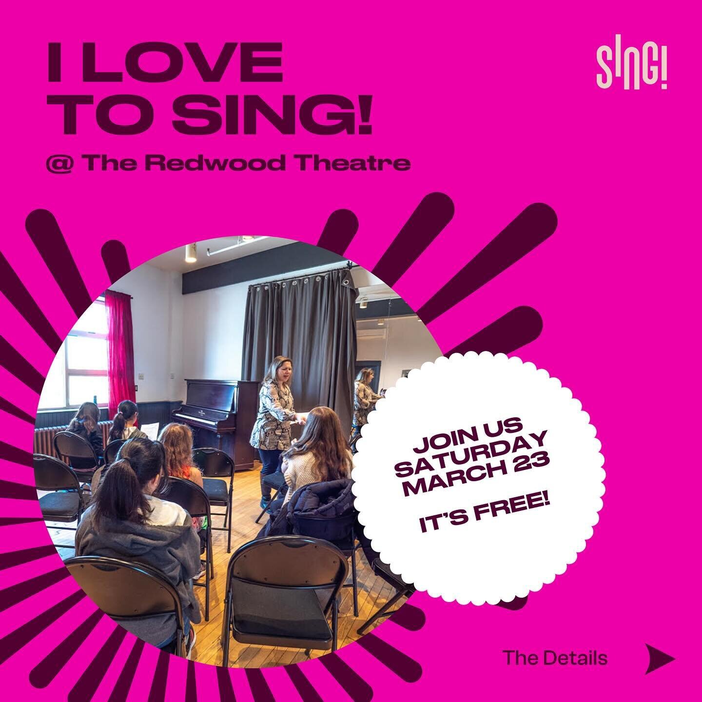 📣 Attention all young singers! 📣
(and parents of young singers!!!)

The SING! Festival is offering vocal workshops for young singers (recommended for ages 10-17) COMPLETELY FREE as part of our &ldquo;I love to SING&rdquo; program running now throug