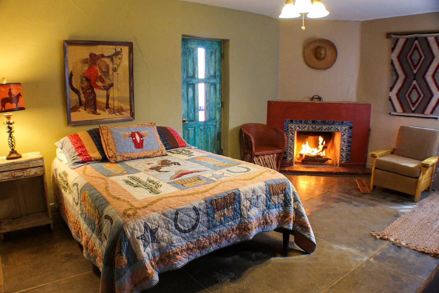 One of the historic guest rooms at Rancho de la Osa.