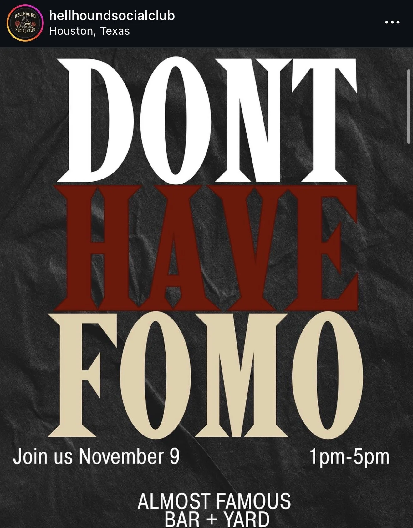 DONT HAVE FOMO