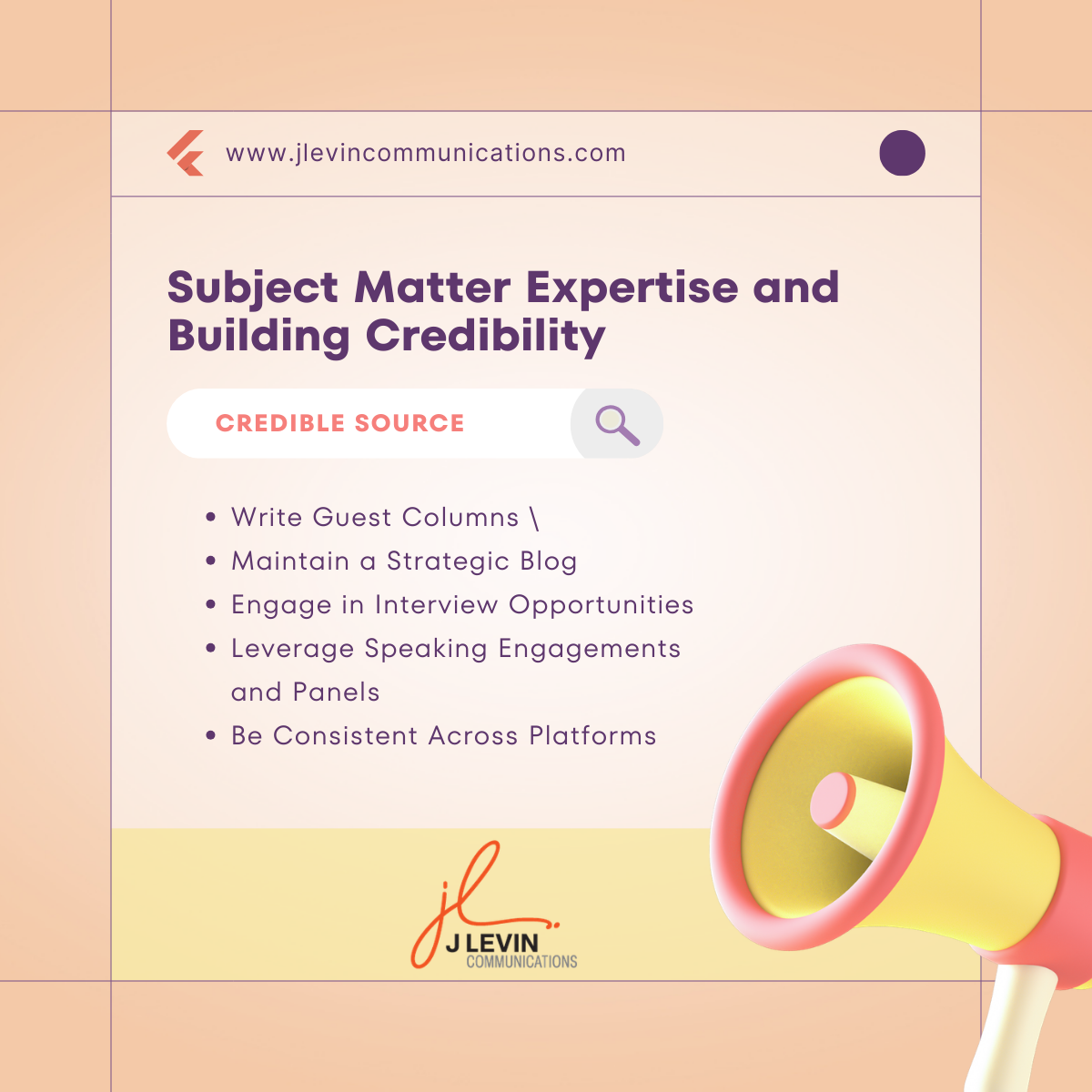 Subject Matter Expertise and Building Credibility 