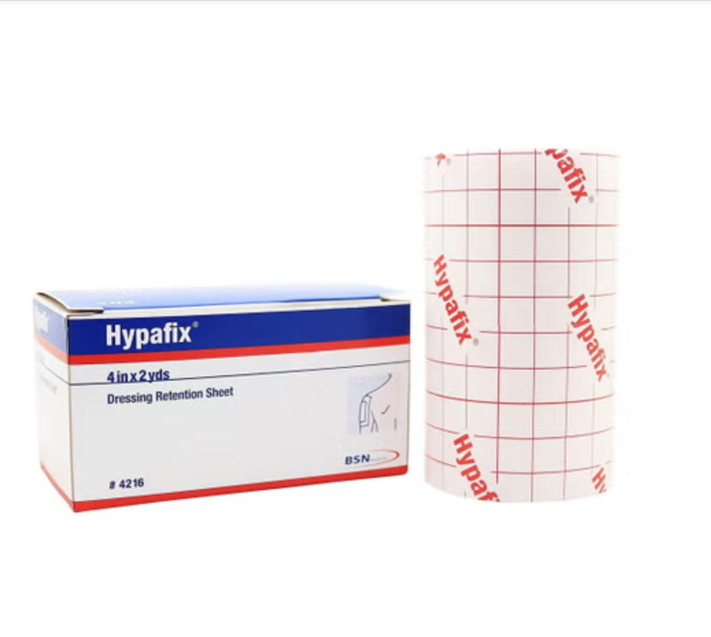 Dressing Retention Tape with Liner Hypafix® White 4 Inch X 2 Yard Nonwoven Polyester NonSterile