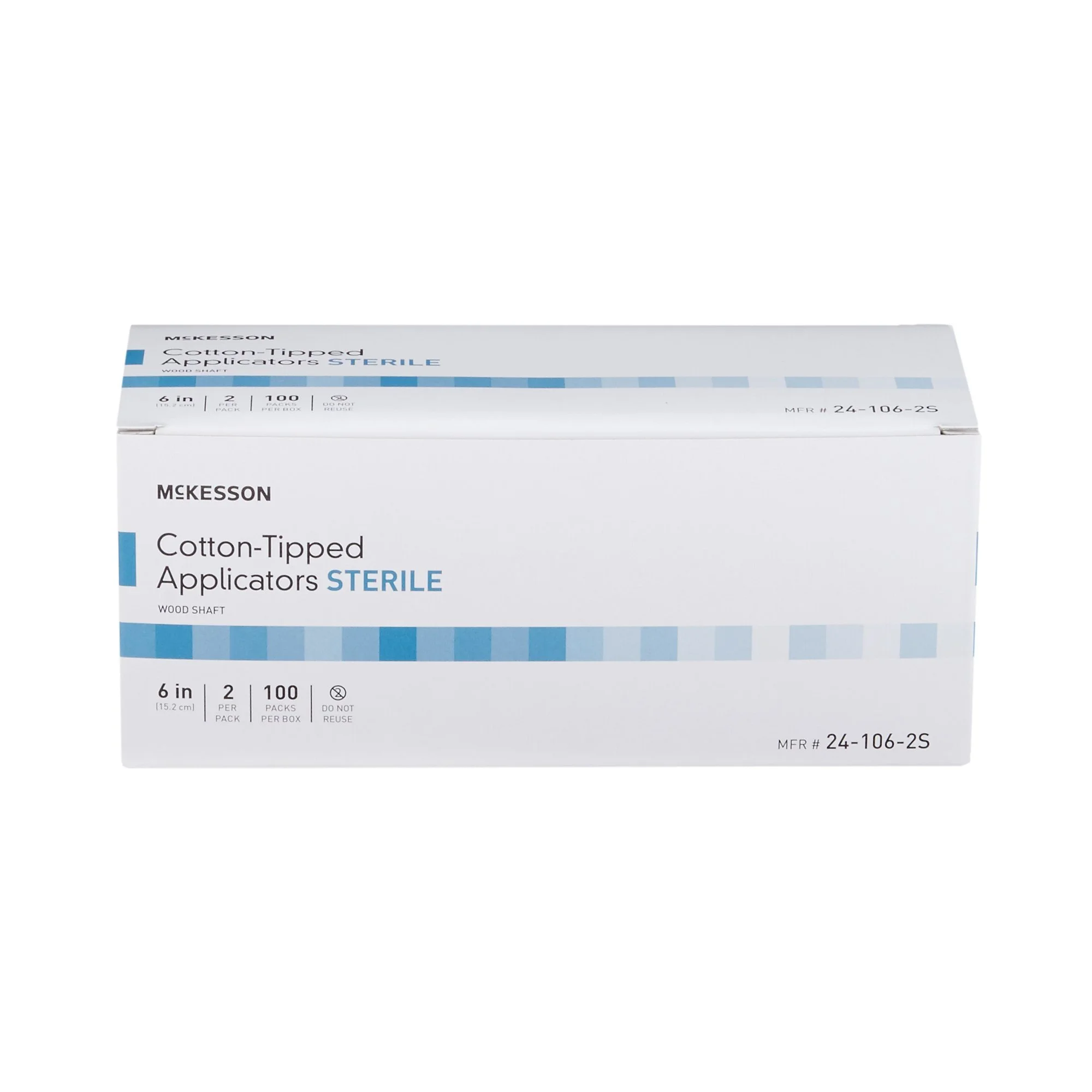 Swabstick McKesson Cotton Tip Wood Shaft 6 Inch Sterile