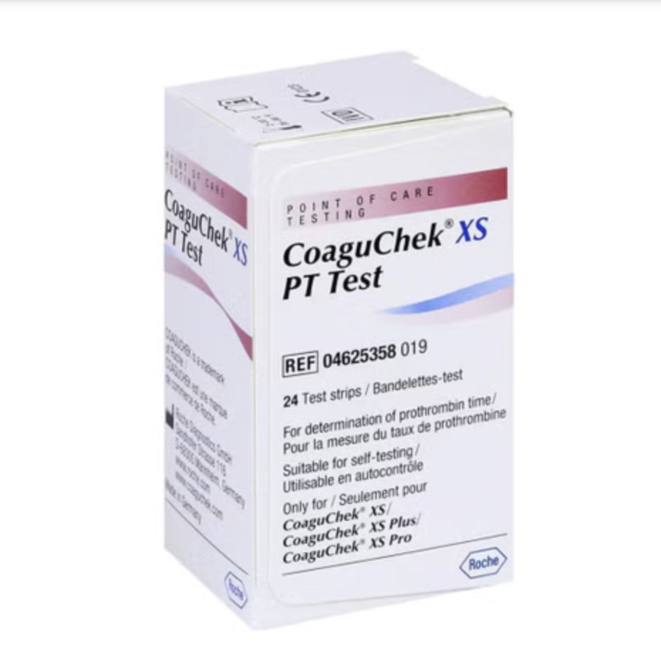 Coagulation Test Strip CoaguChek® XS Machine Read PT / INR For CoaguChek XS / XS Plus / XS Pro
