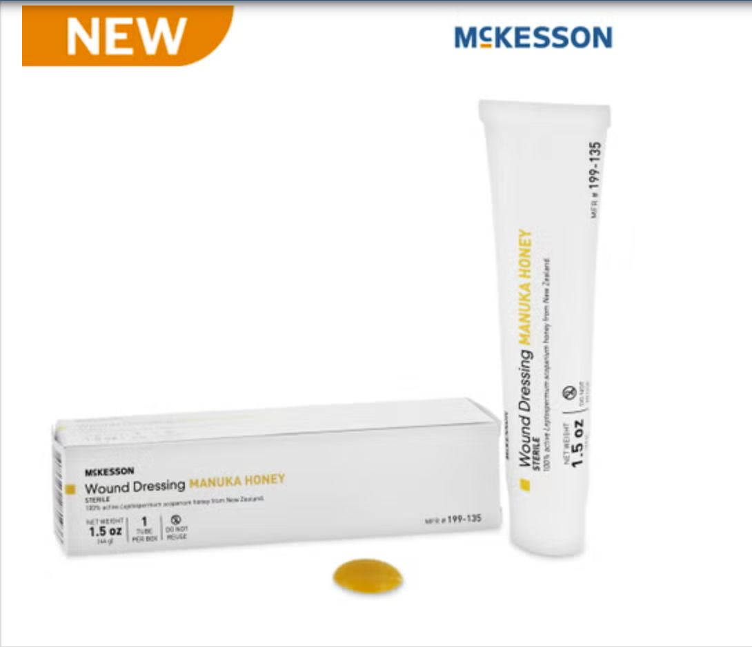 Honey Wound Dressing McKesson 1.5 oz. Gel Sterile Without Adhesive