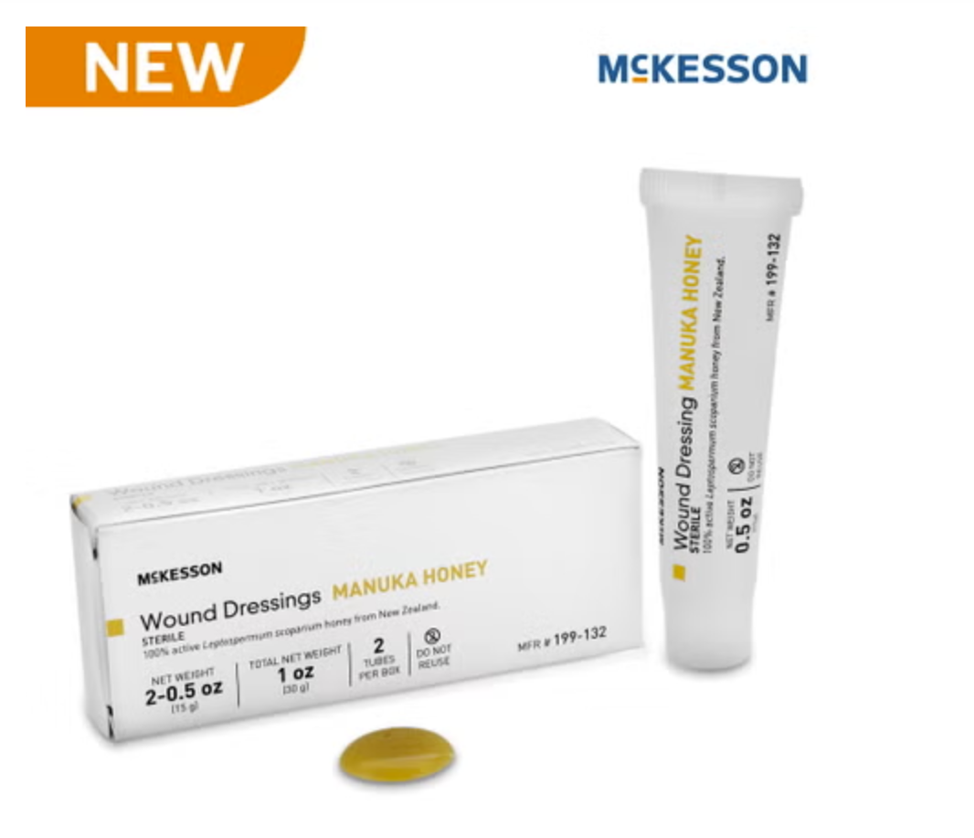 Honey Wound Dressing McKesson 0.5 oz. Gel Sterile Without Adhesive