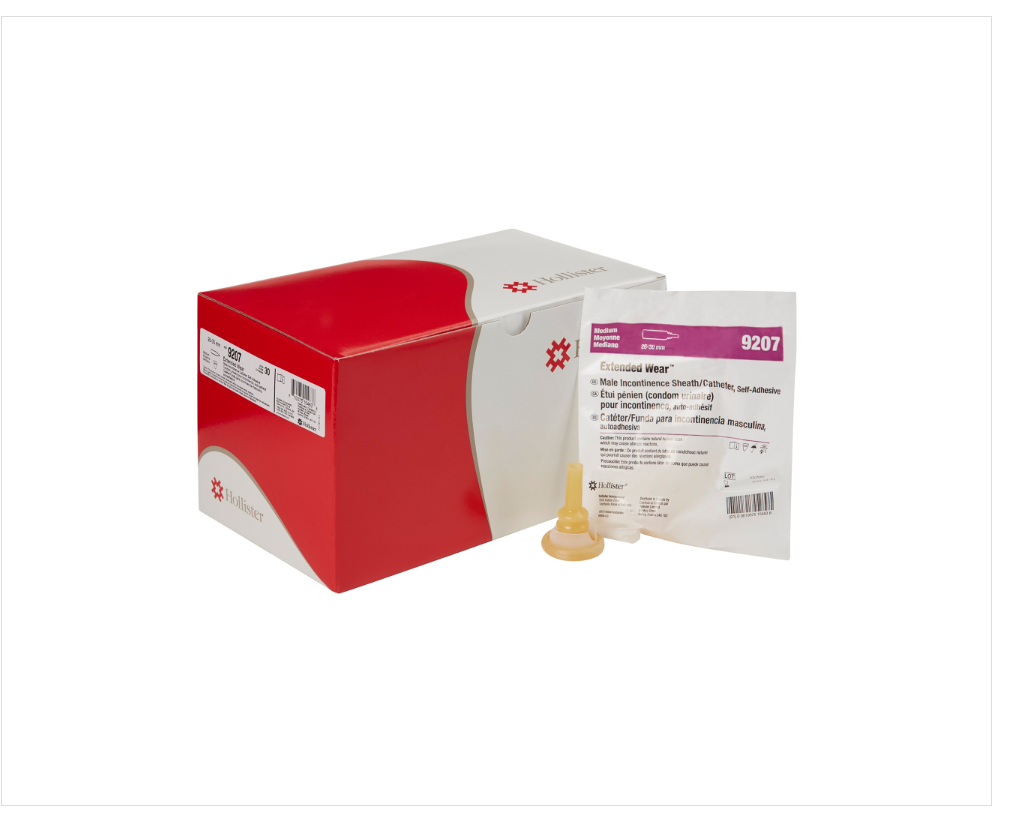 Male External Catheter Extended™ Self-Adhesive Seal Acrylic Medium