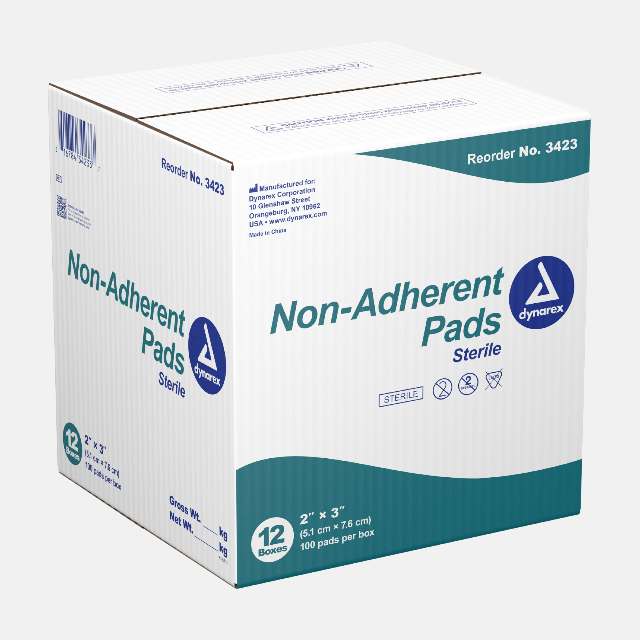 Non-Adherent Dressing Dynarex® 2 X 3 Inch Sterile