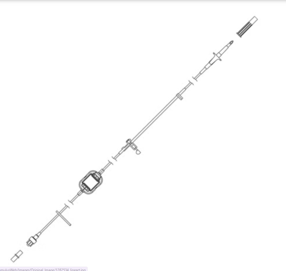 IV Pump Set Curlin® Pump 99 Inch Tubing