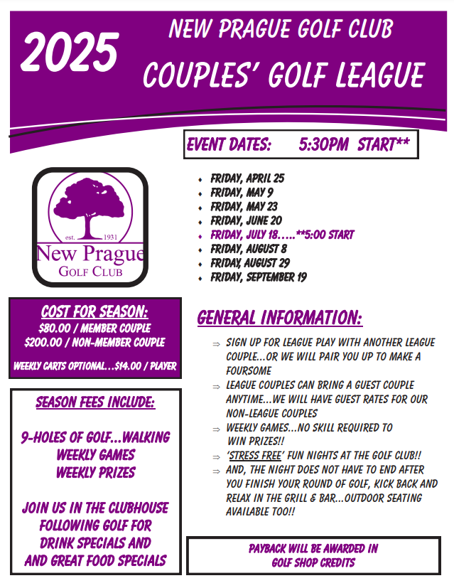 Fri Couples League Non-MEMBER ($190)