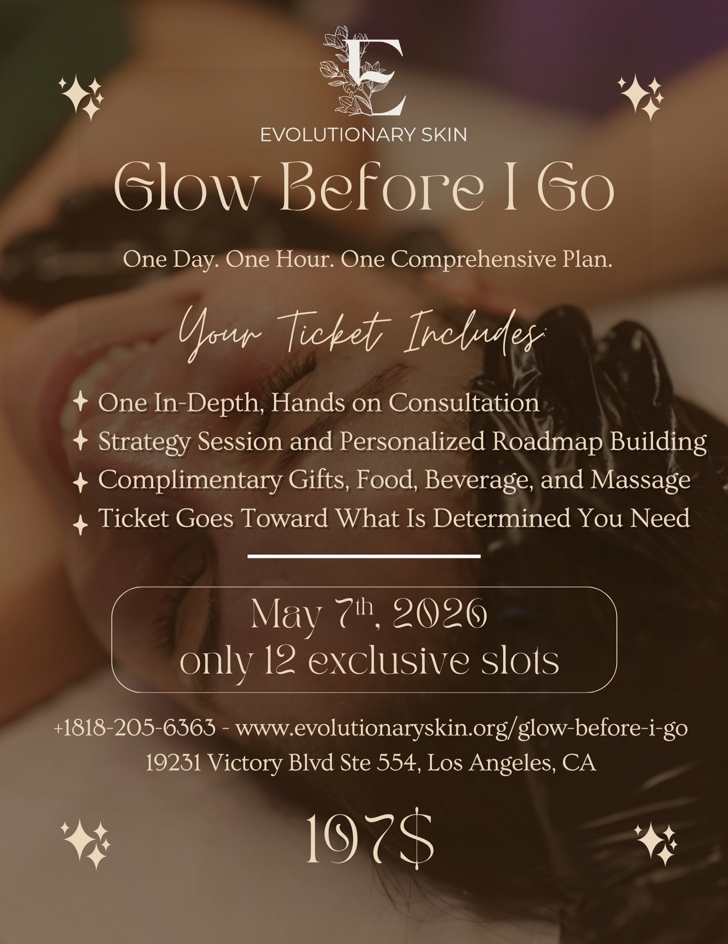Are you ready for an A-Z strategy for your skin?! ✨ Glow Before I Go is officially live to the public! 

This is not just a facial appointment. This is a strategy session. 

If you&rsquo;ve been feeling overwhelmed with what your skin actually needs 