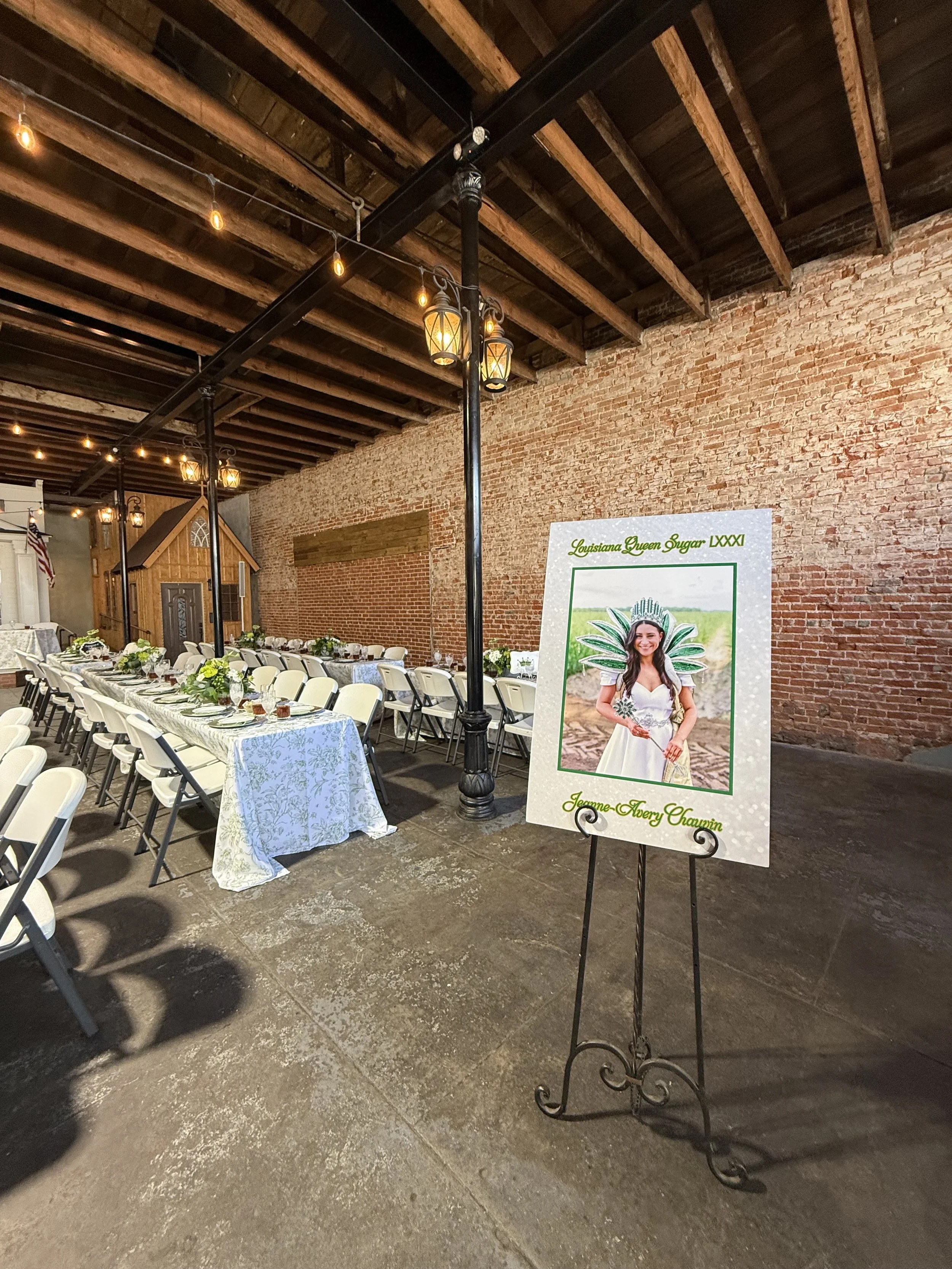 Louisiana Sugar Cane Festival Queen’s Brunch hosted at Magnolia Square, New Iberia, LA.  