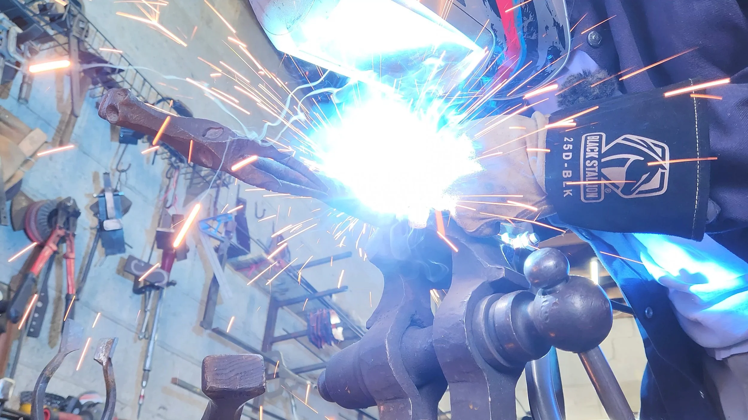 Custom steel dragon welding