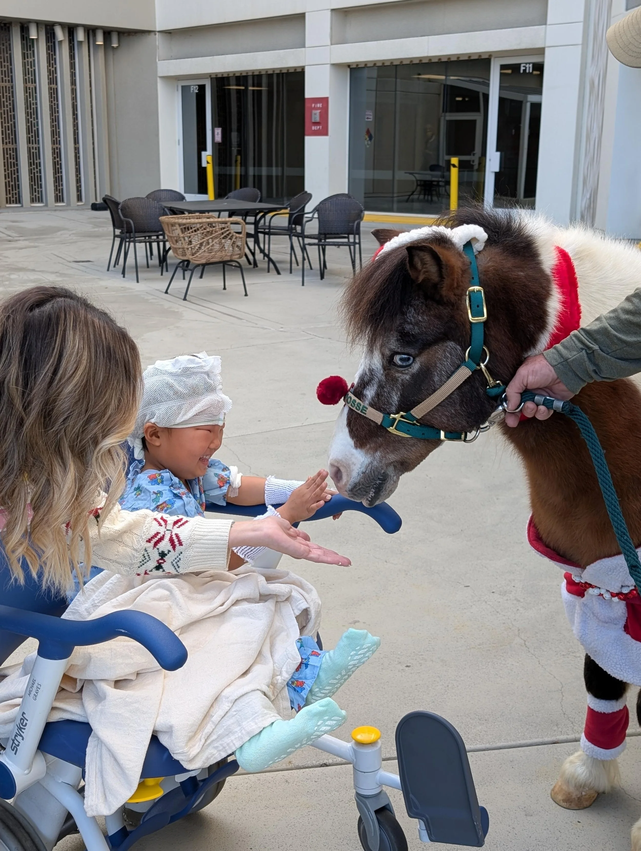 Sheriff’s Deputies, Pony Make Special Holiday Visit to Pediatrics