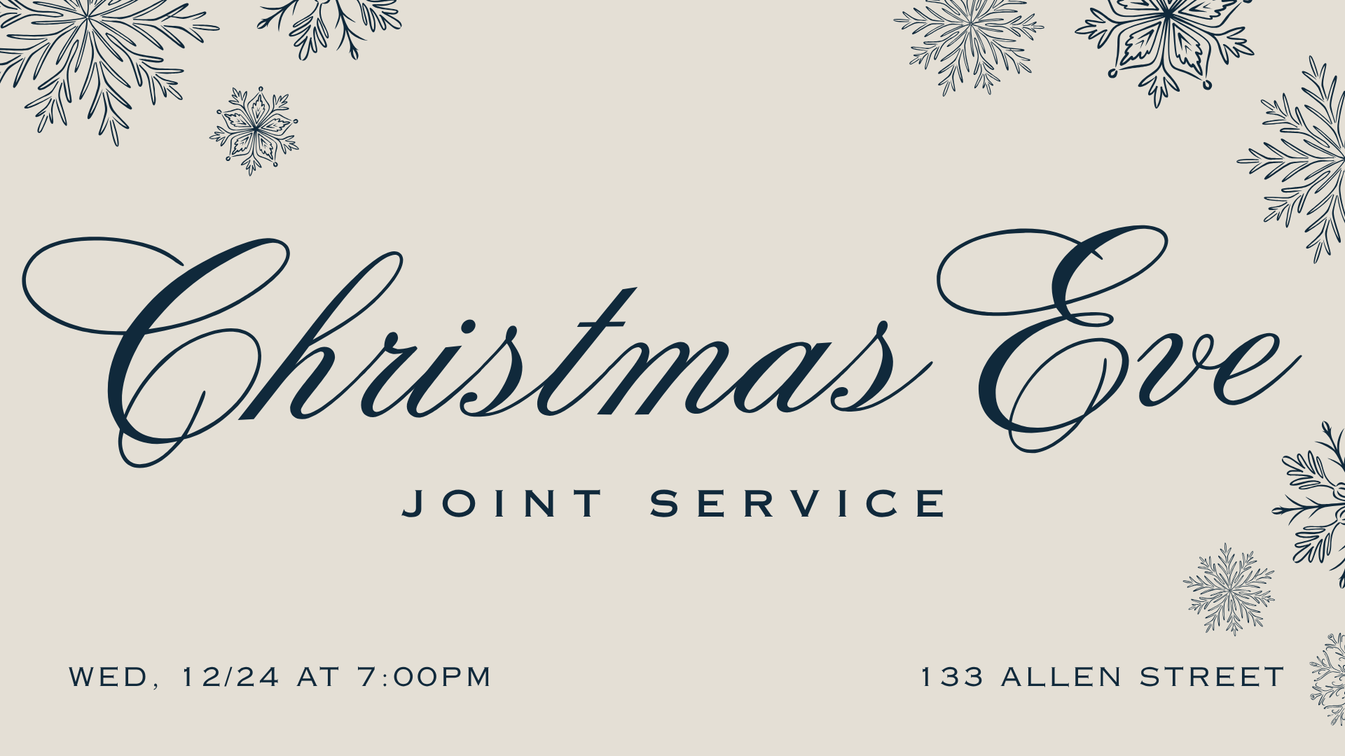 Joint Christmas Eve Service