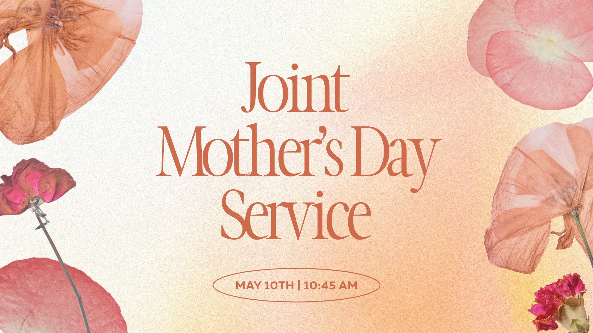 Joint Mother's Day Service