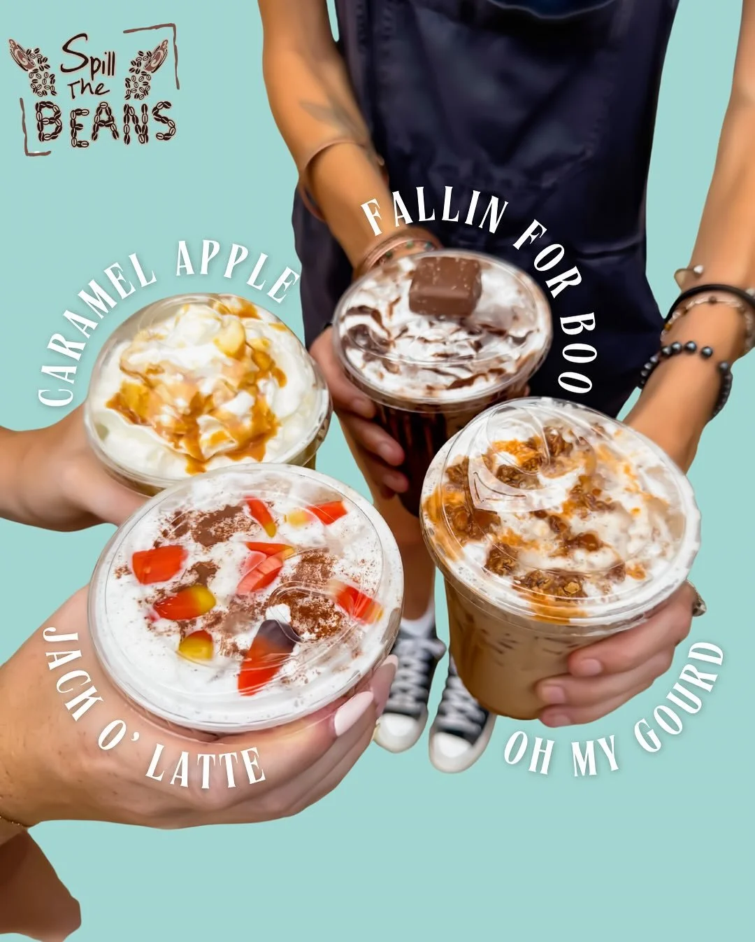 🚨 FALL FLAVORS DROP THIS SUNDAY 🚨
Pumpkin, caramel, apple, chai&hellip; oh my gourd 👀🍁

We&rsquo;re rolling out FOUR brand new cozy-meets-caffeinated drinks to kick off the season in style &mdash; and yes, they&rsquo;ll be bucket-style ready 😏👇