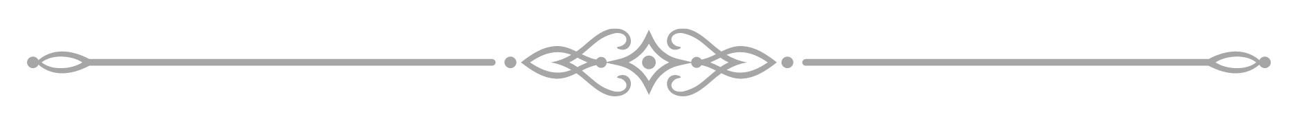 Decorative black and white horizontal divider with intricate swirl patterns.
